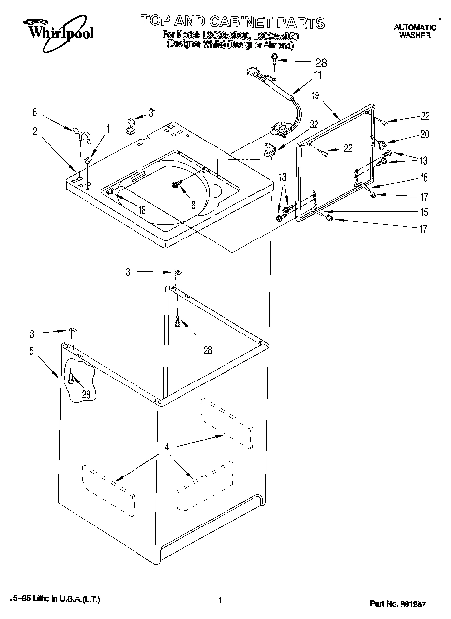 01 - TOP AND CABINET, LIT/OPTIONAL
