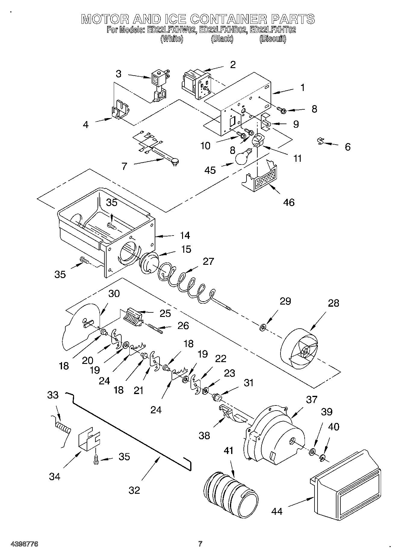 06 - MOTOR AND ICE CONTAINER