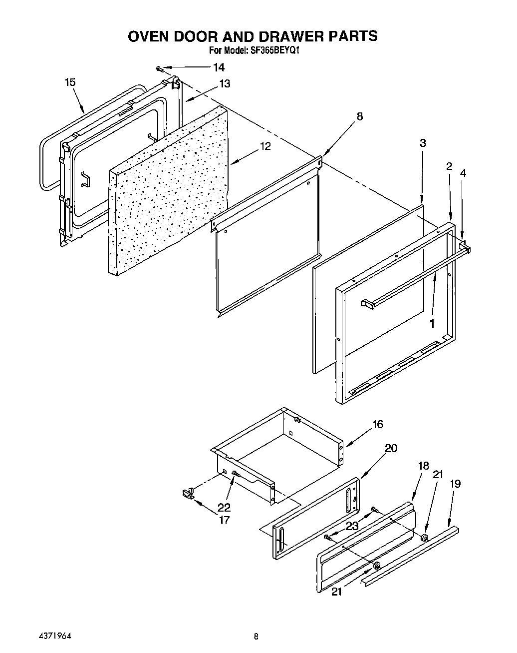 08 - OVEN DOOR AND DRAWER