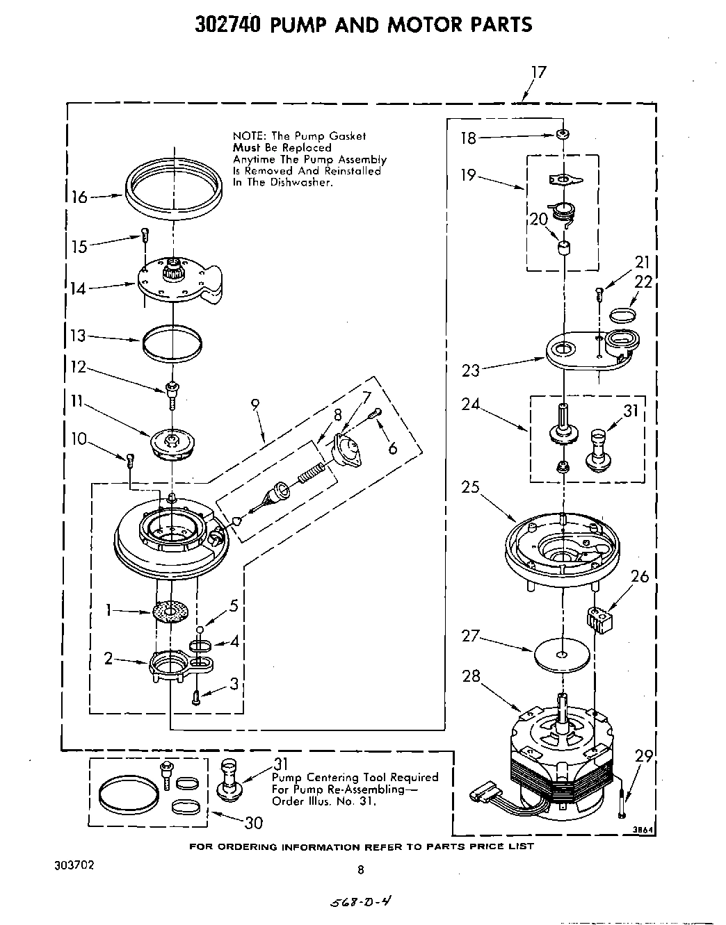 06 - 302740 PUMP AND MOTOR