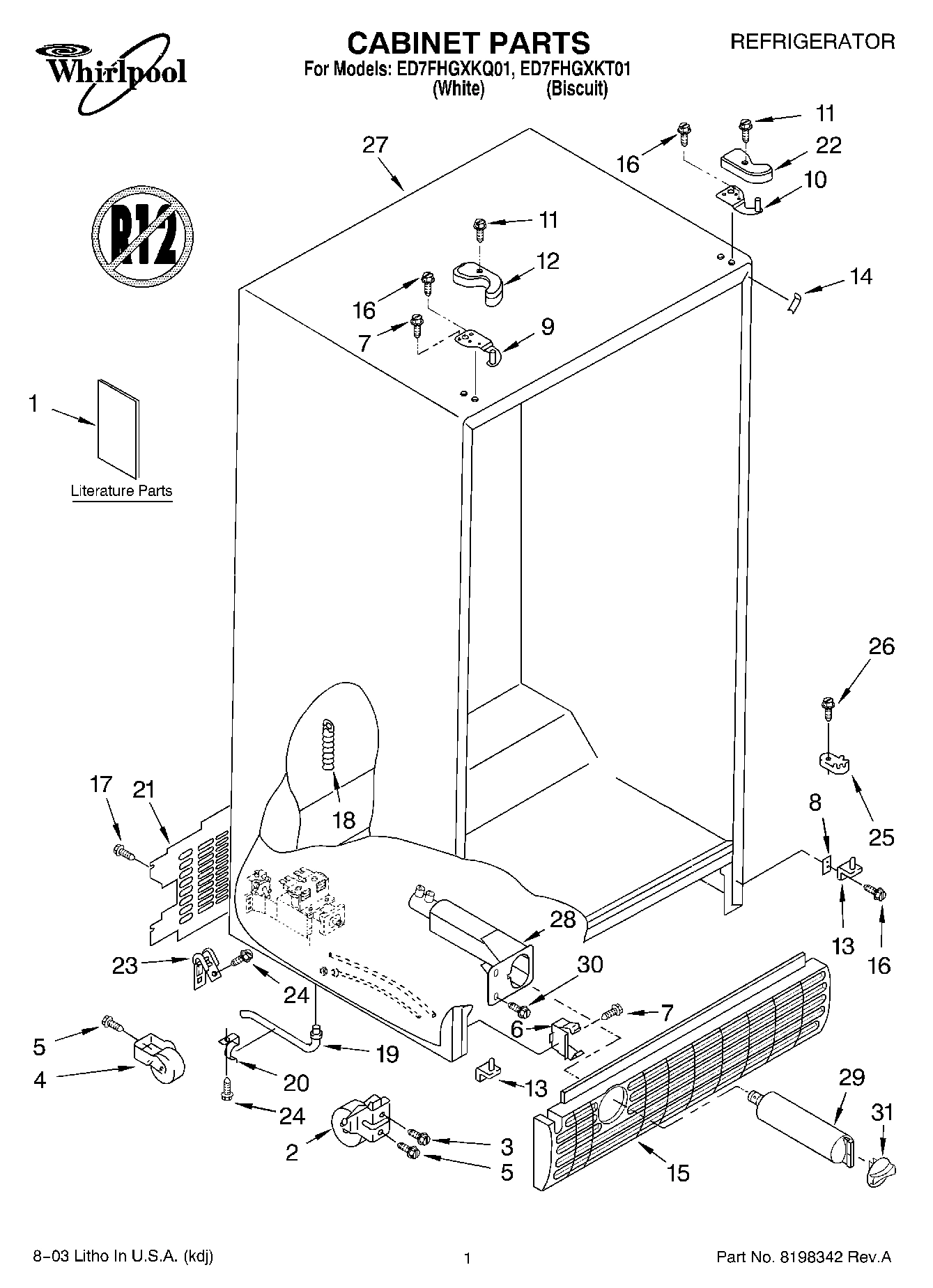 01 - CABINET PARTS