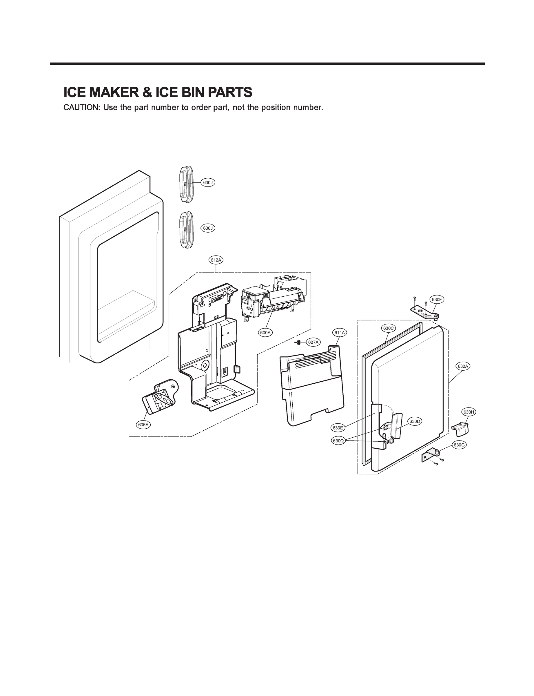 ICE MAKER & ICE BIN PARTS