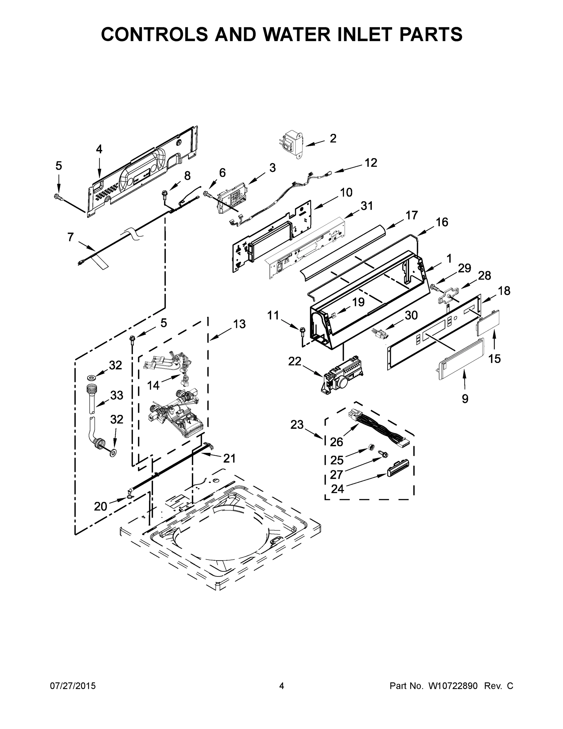 03 - CONTROLS AND WATER INLET PARTS
