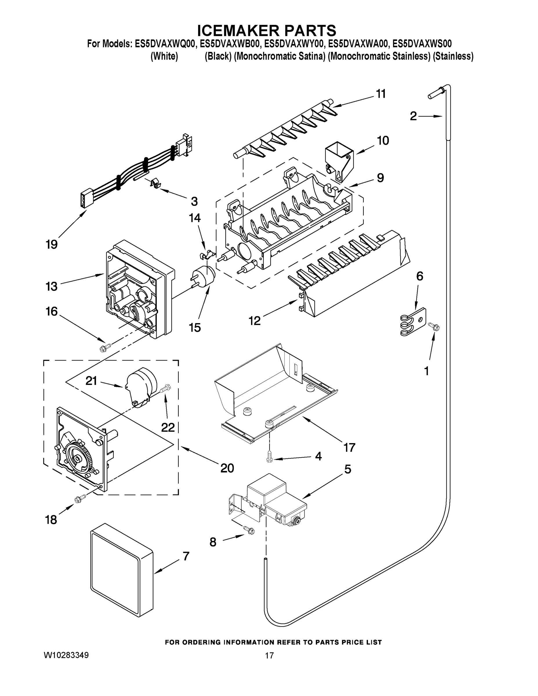 10 - ICEMAKER PARTS