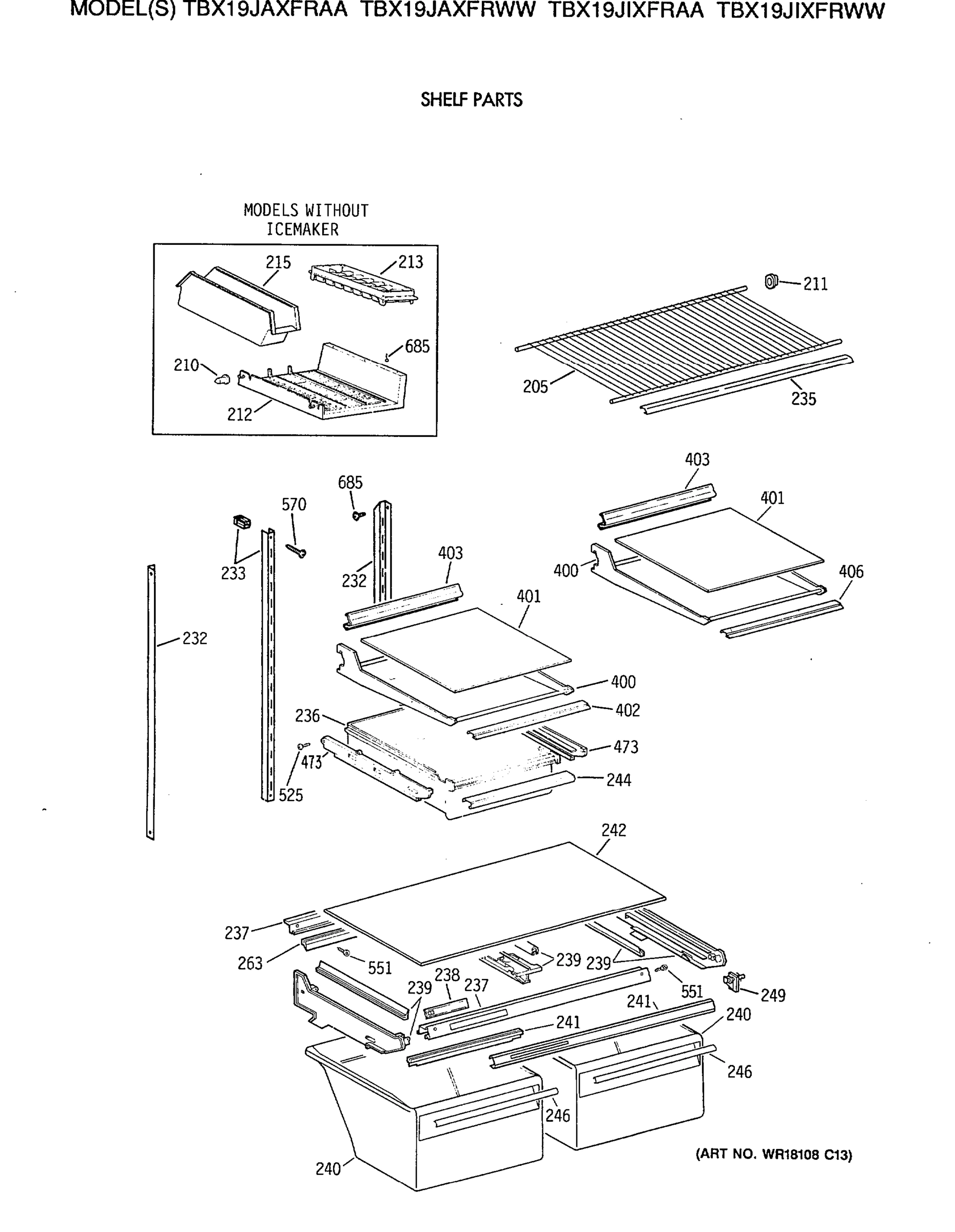SHELF PARTS