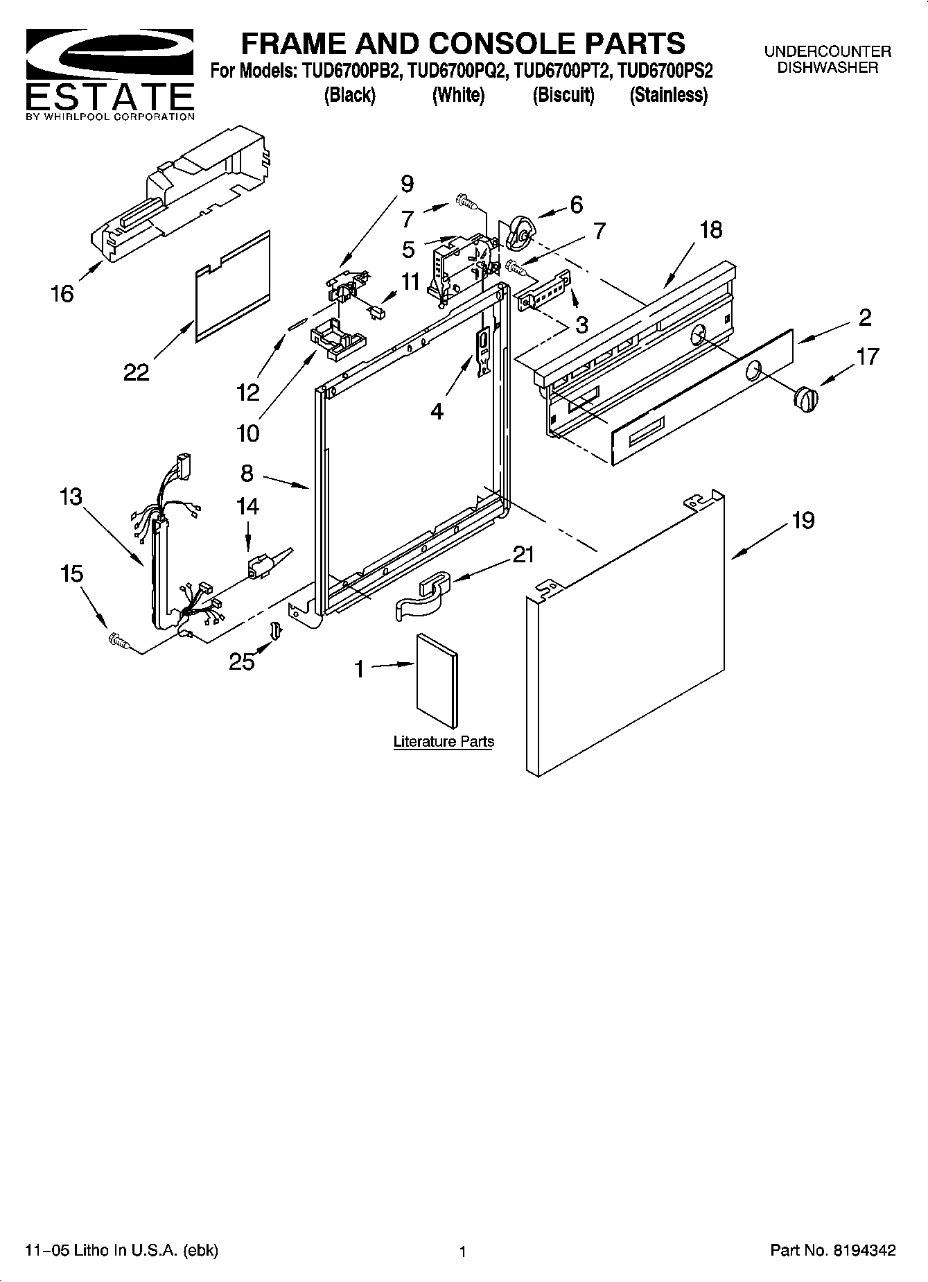 01 - FRAME AND CONSOLE PARTS