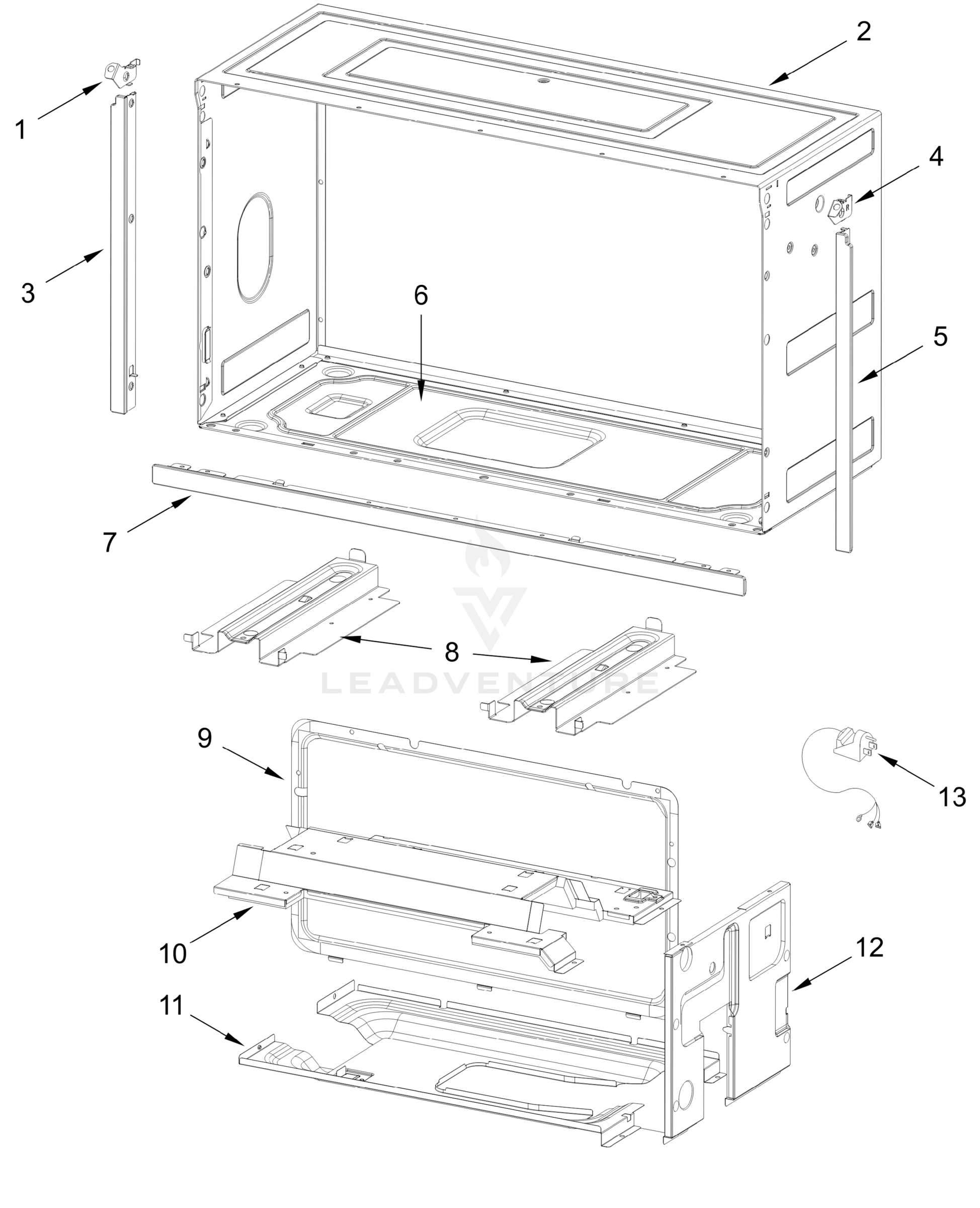 CABINET AND INSTALLATION PARTS