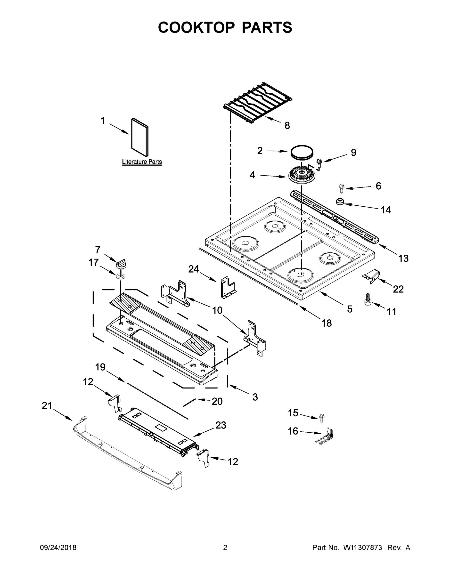 02 - COOKTOP PARTS