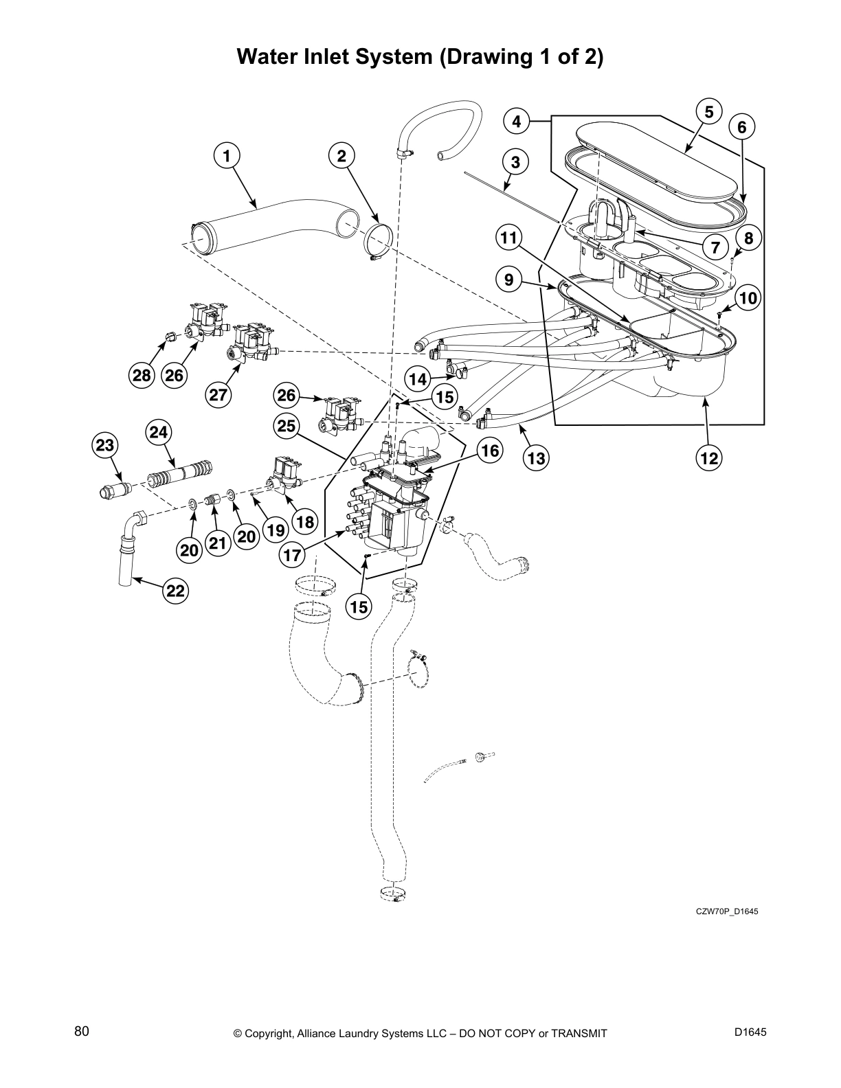 Water Inlet System (Drawing 1 of 2)