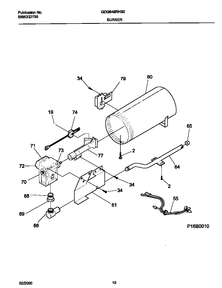 06 - P16B0010 BURNER,VALVE