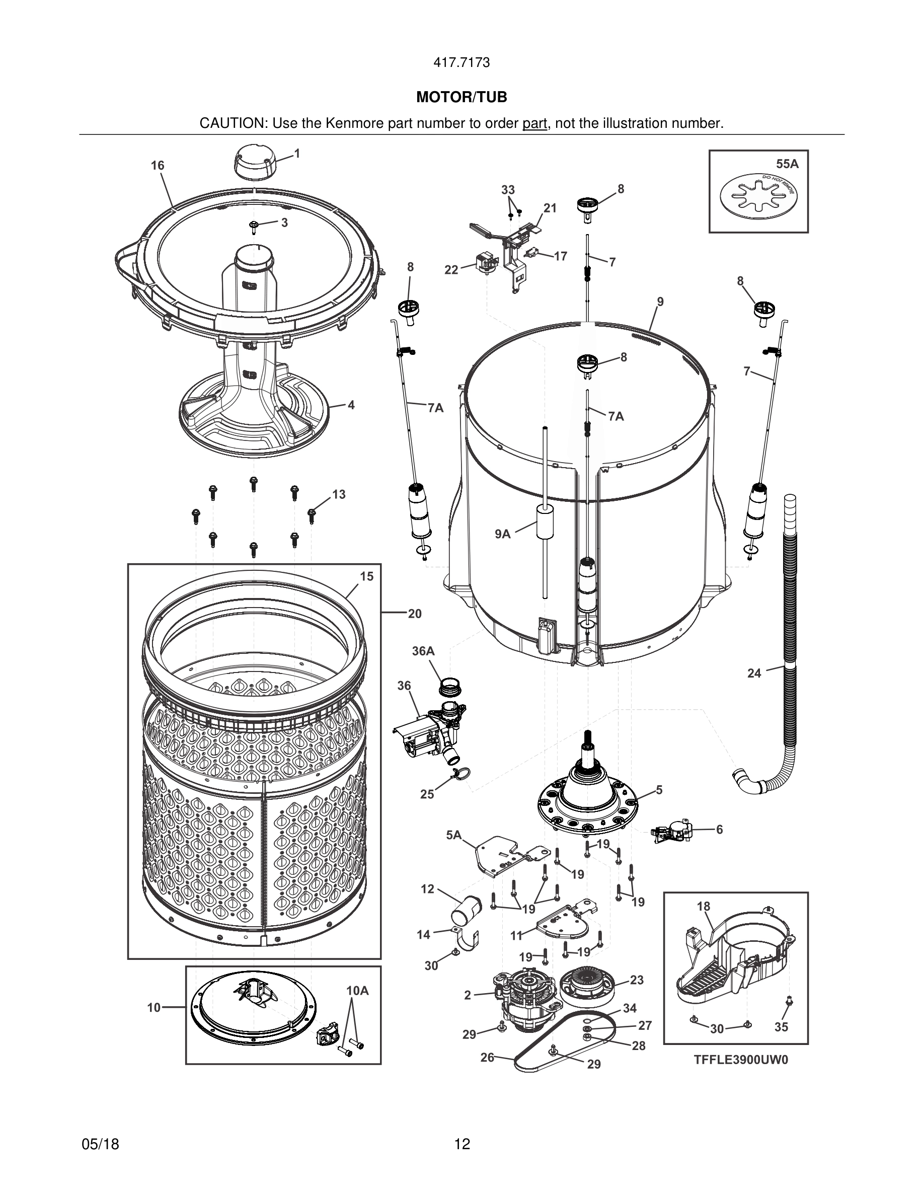 13 - MOTOR/TUB