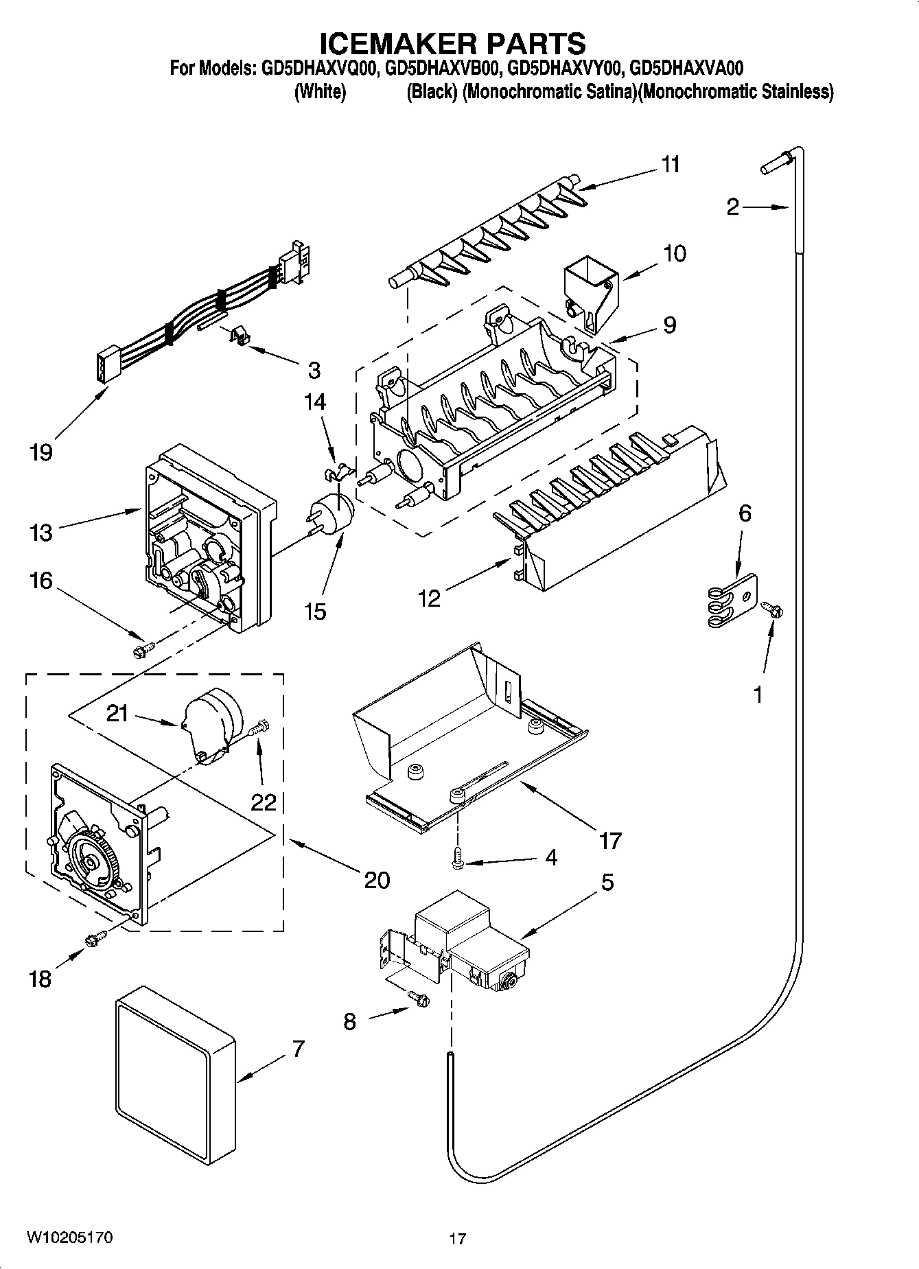 10 - ICEMAKER PARTS