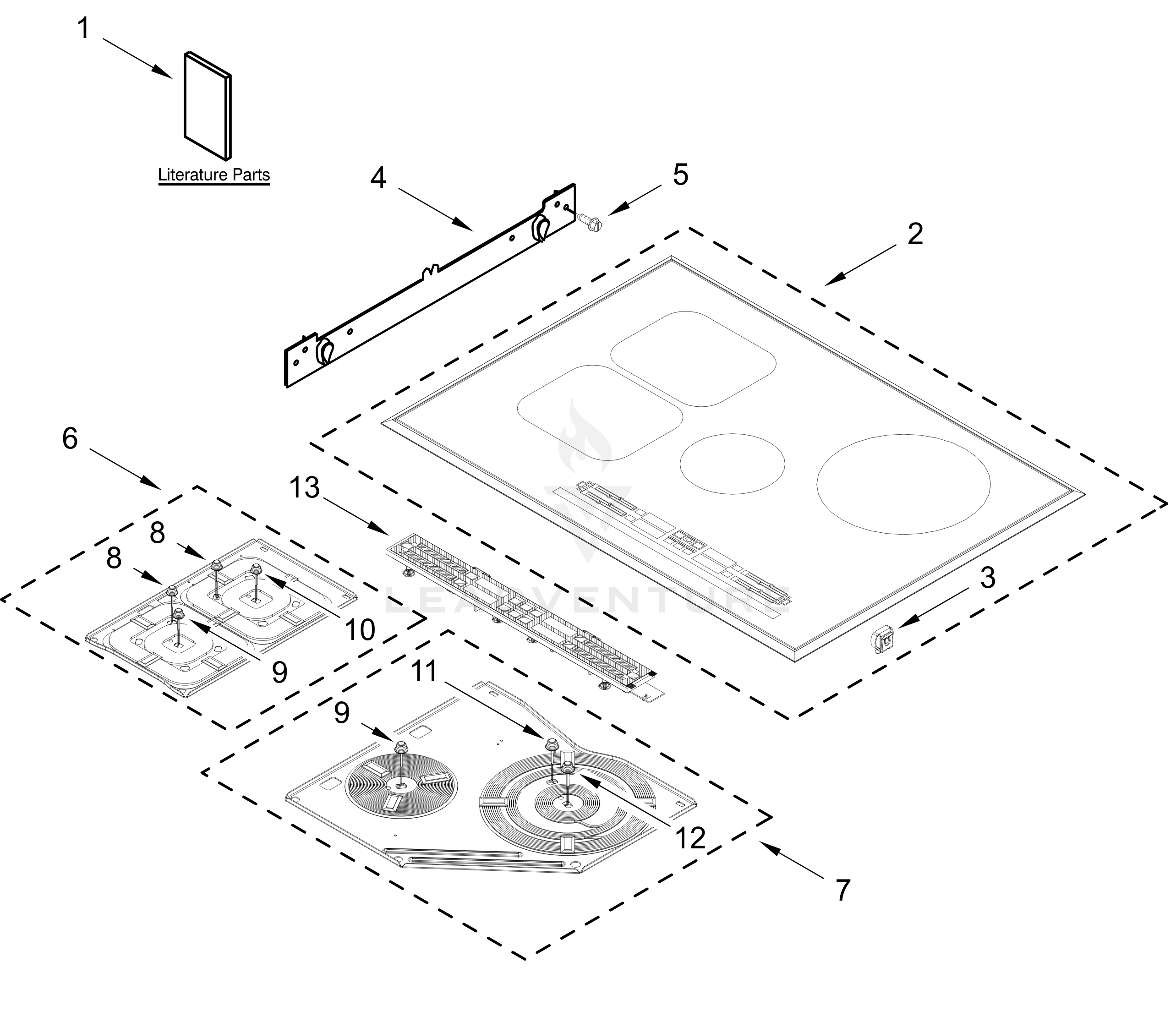 COOKTOP PARTS