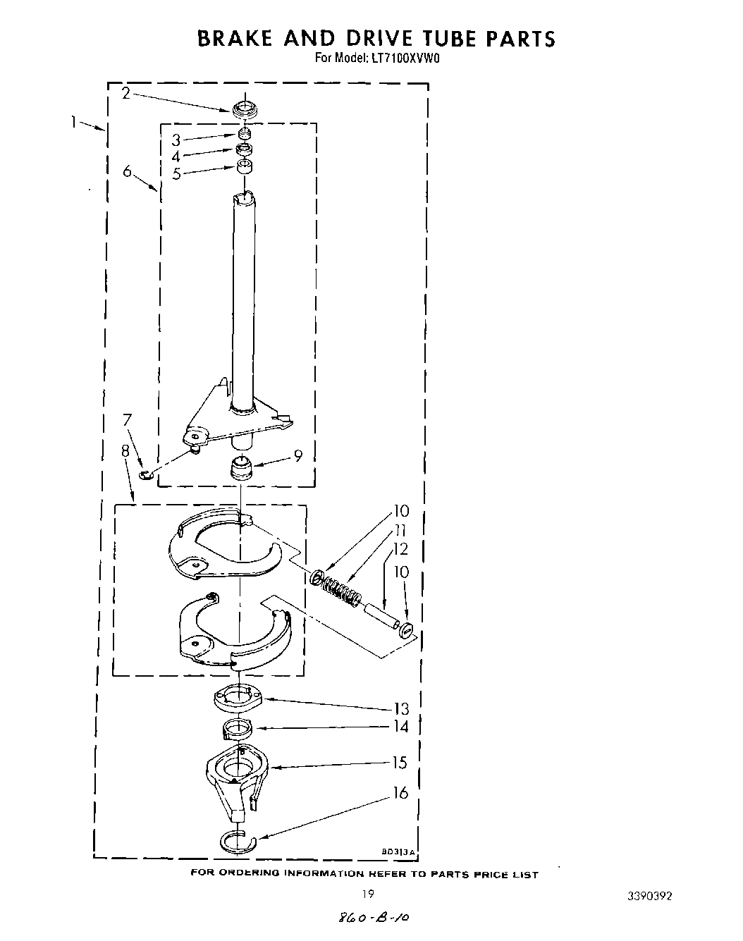 13 - BRAKE AND DRIVE TUBE