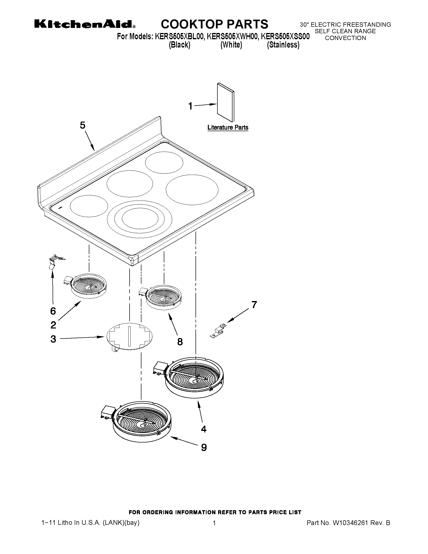 01 - COOKTOP PARTS