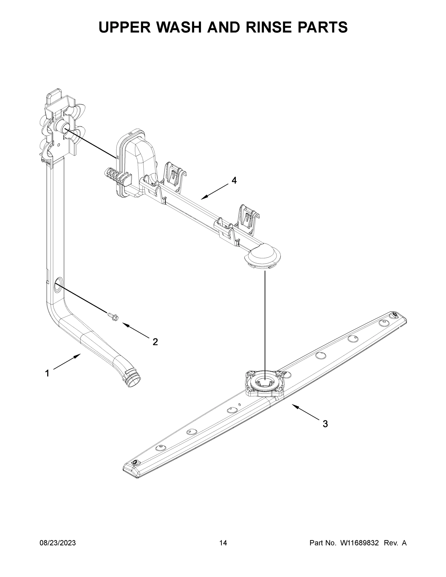 08 - UPPER WASH AND RINSE PARTS