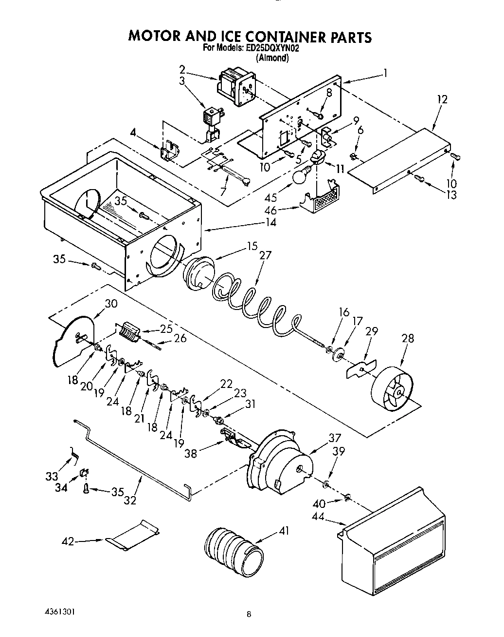06 - MOTOR AND ICE CONTAINER