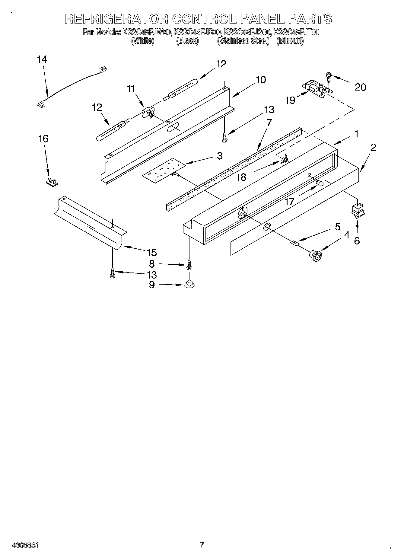 05 - REFRIGERATOR CONTROL PANEL