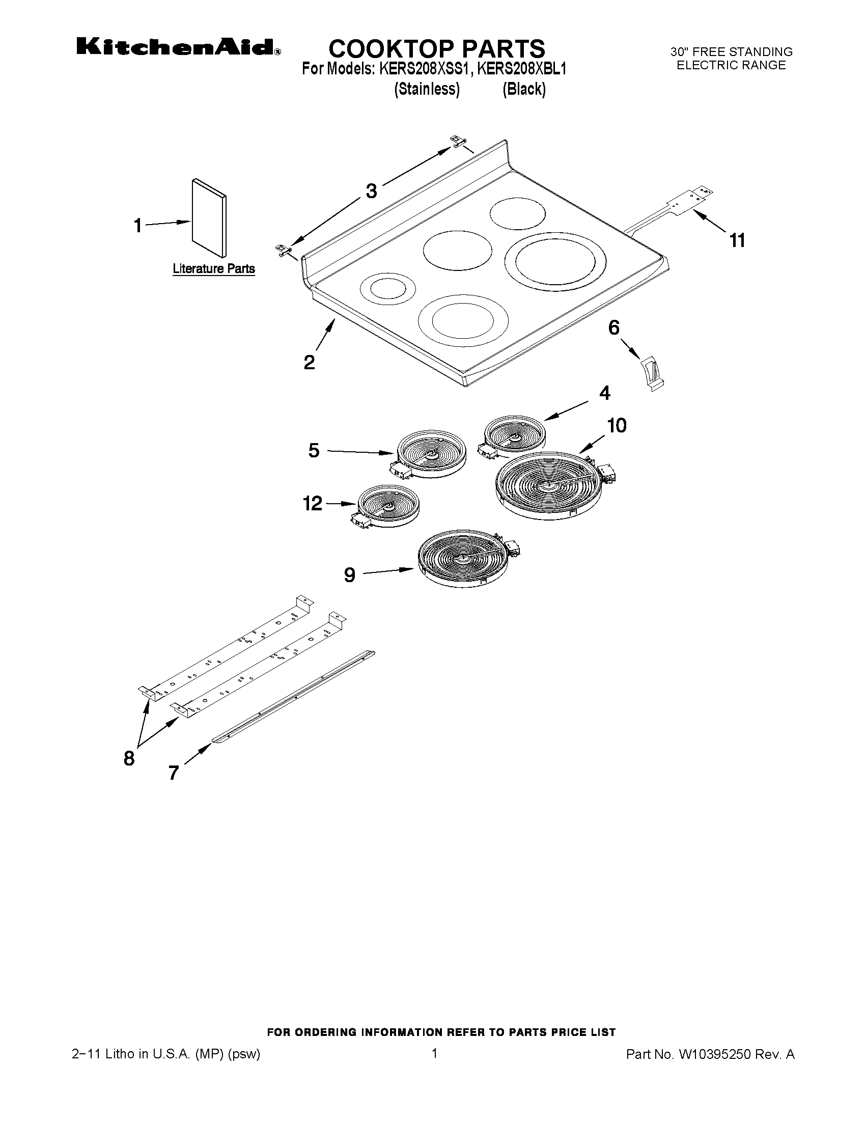 01 - COOKTOP PARTS