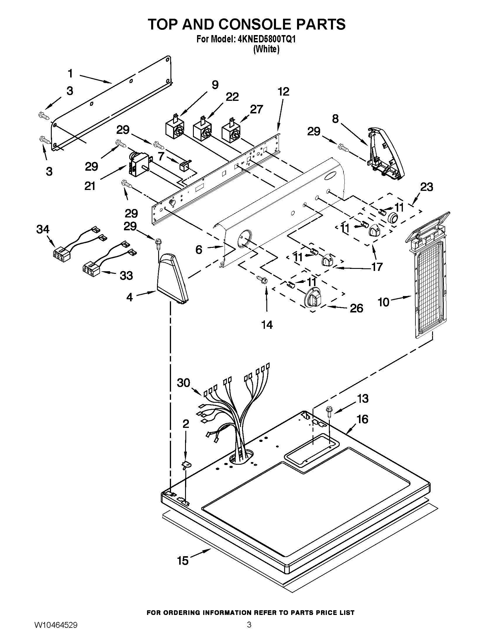 02 - TOP AND CONSOLE PARTS