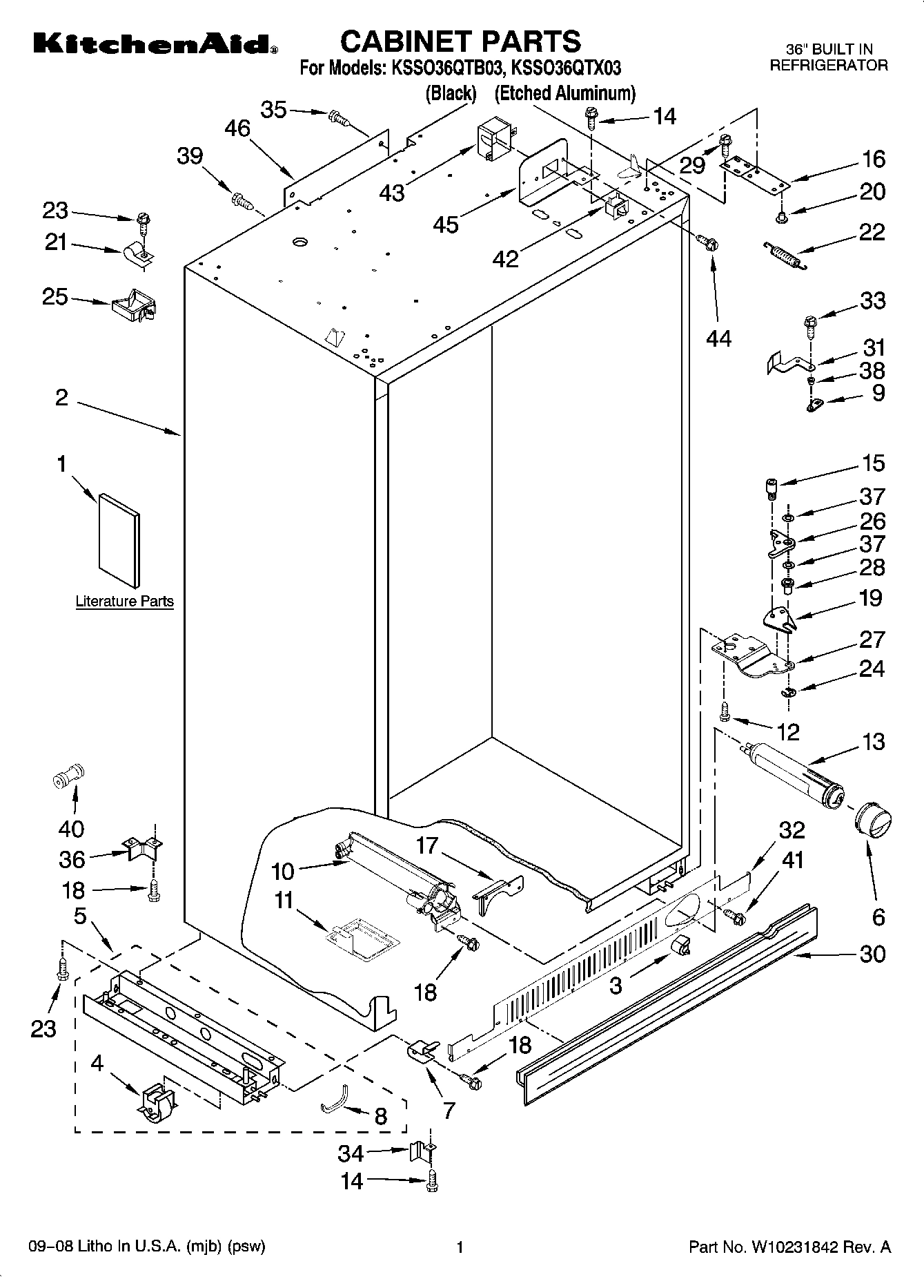 01 - CABINET PARTS