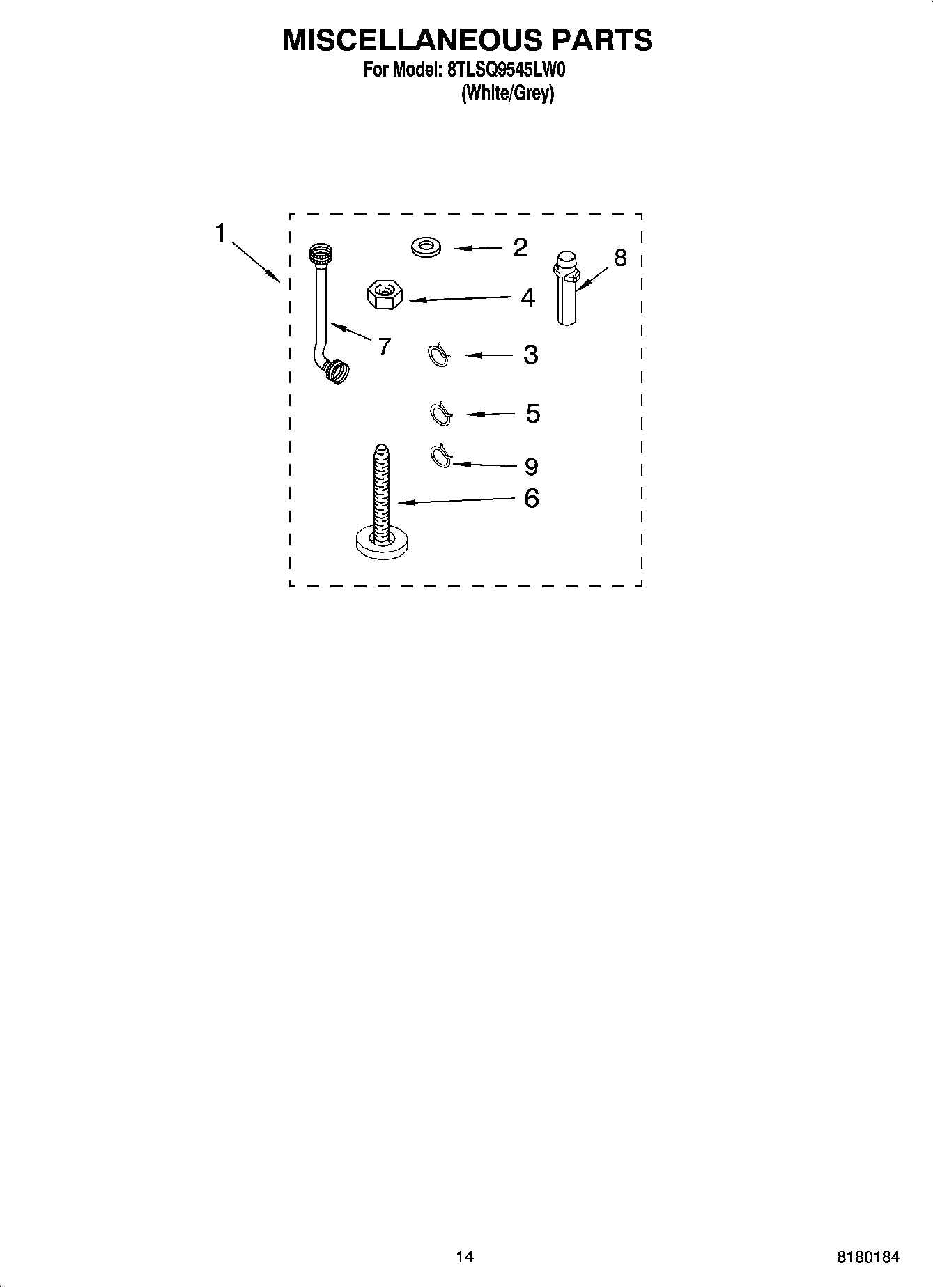10 - MISCELLANEOUS PARTS, OPTIONAL PARTS (NOT INCLUDED)