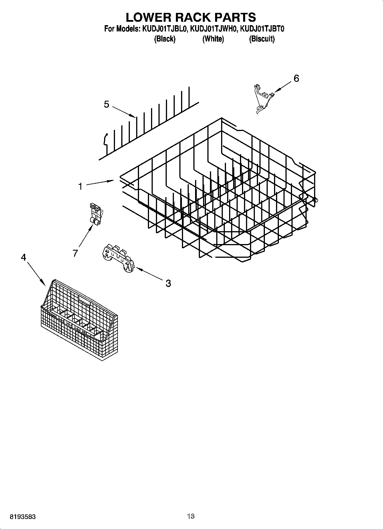 10 - LOWER RACK PARTS