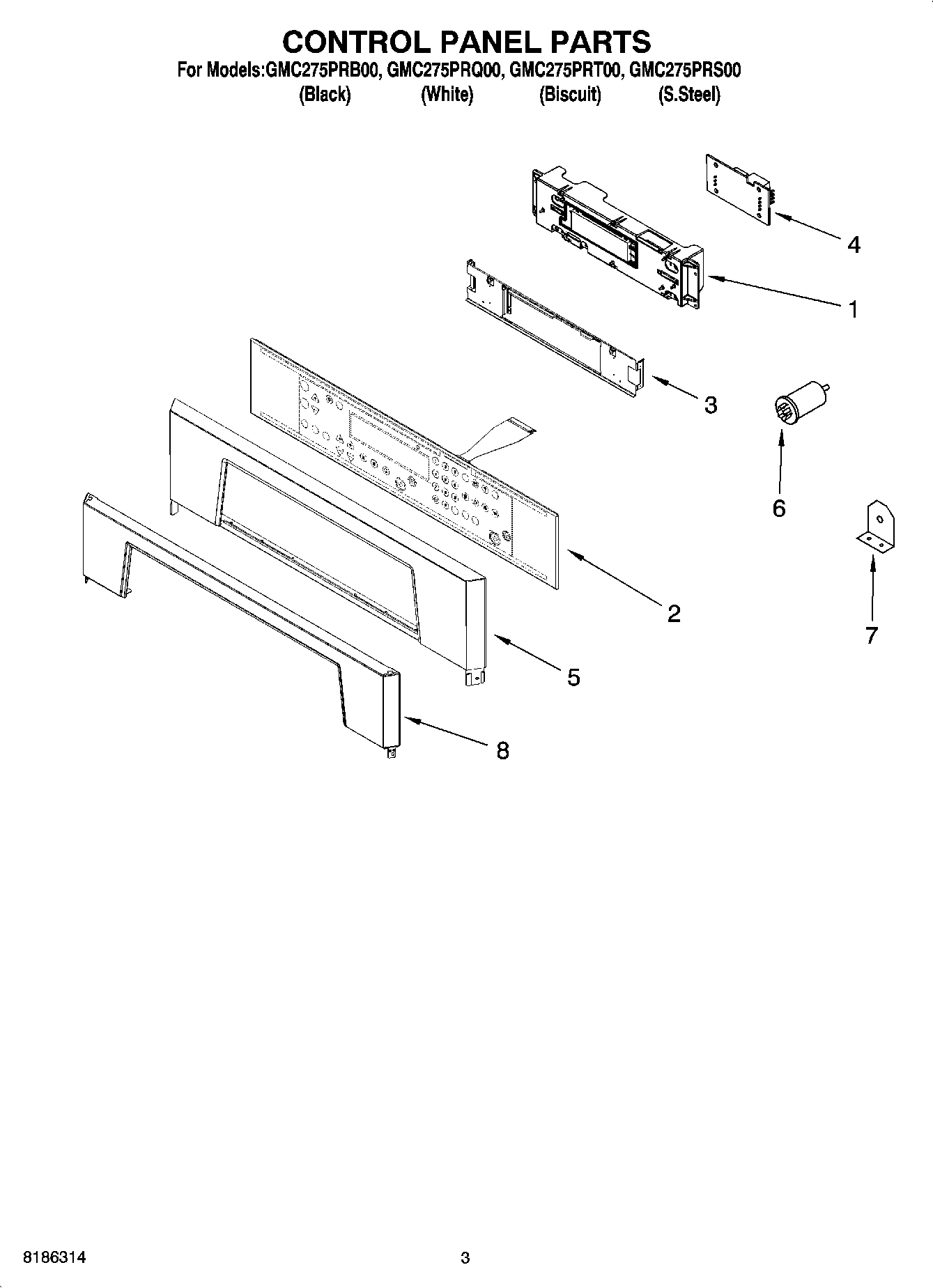 02 - CONTROL PANEL PARTS