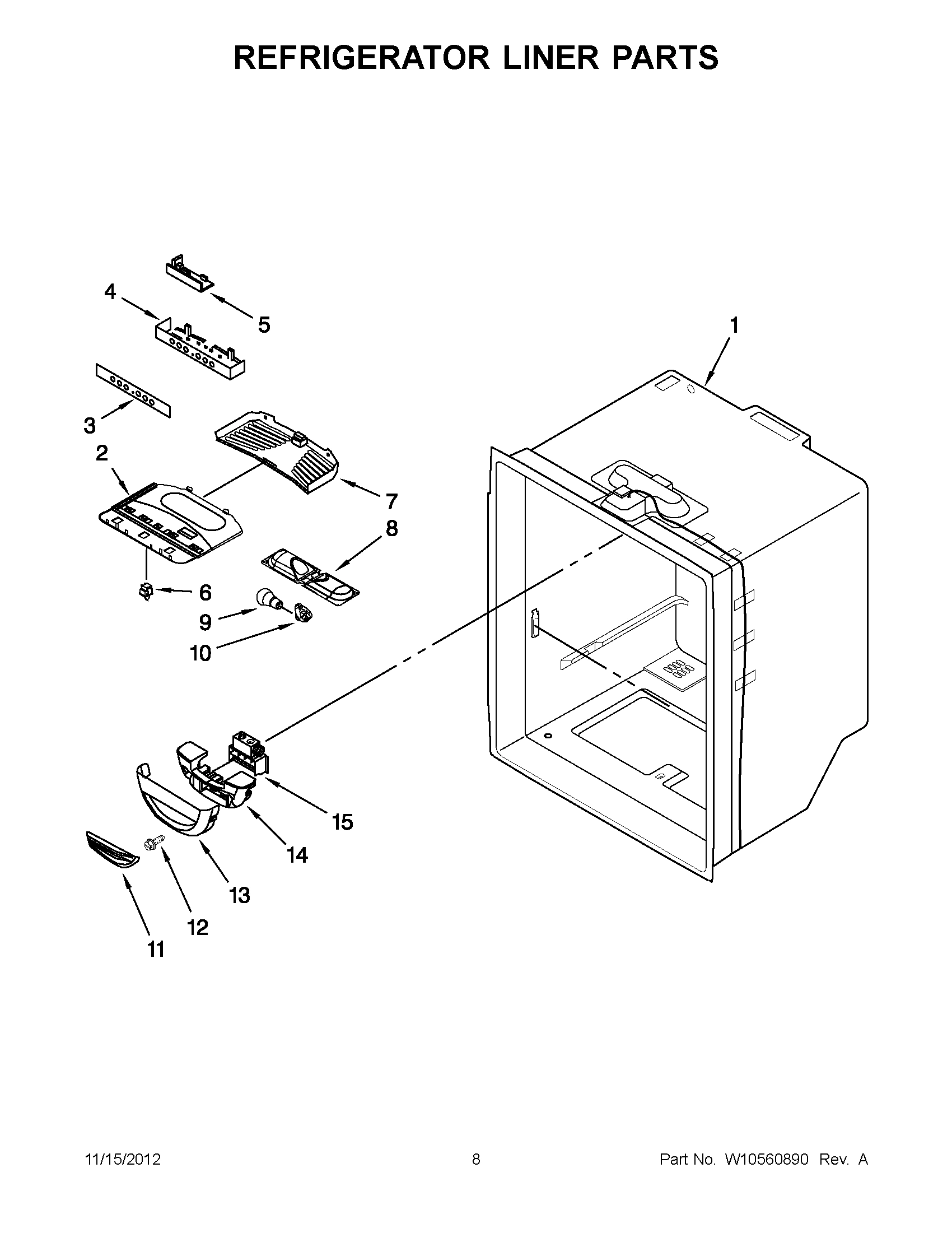 04 - REFRIGERATOR LINER PARTS