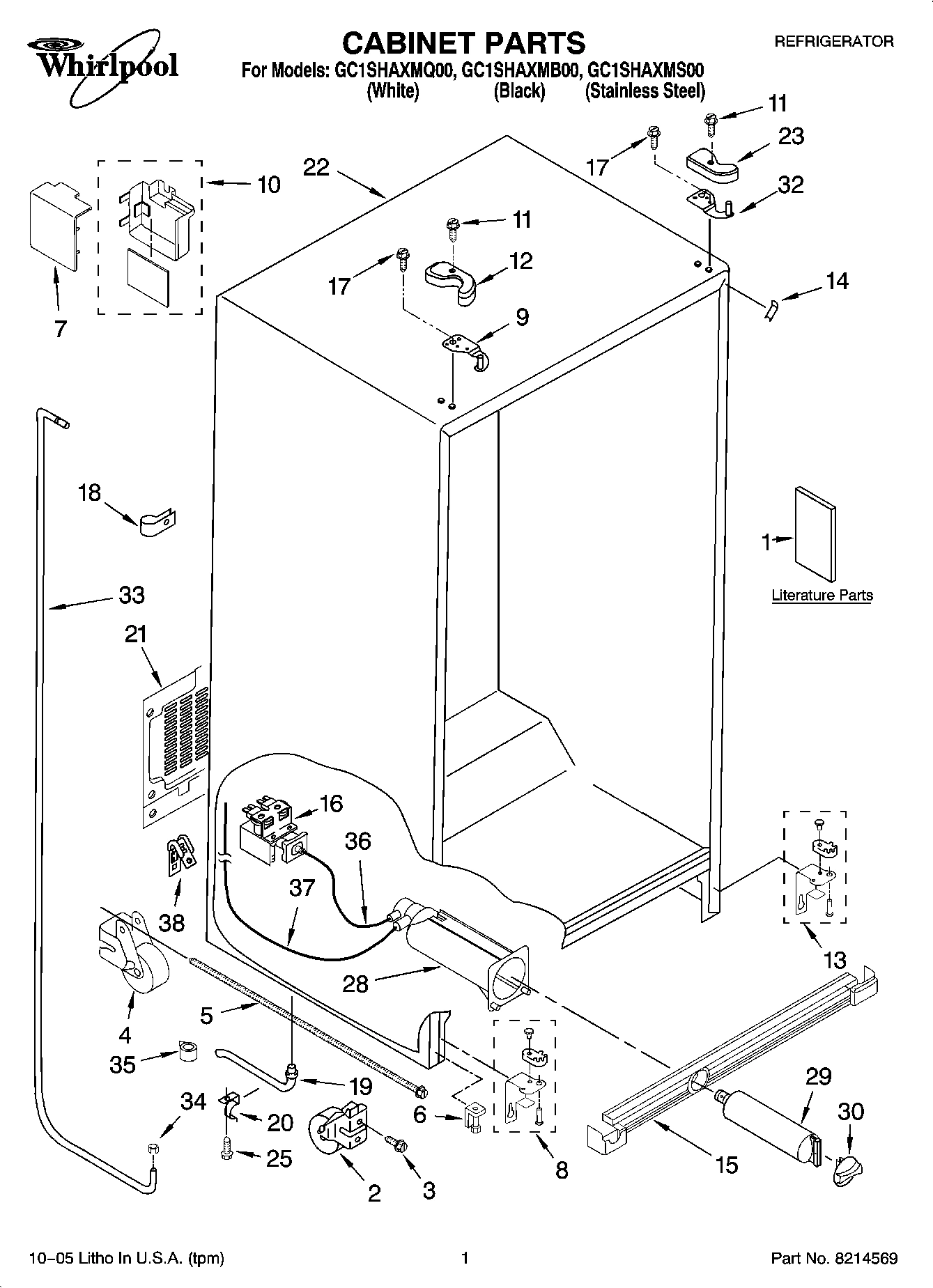 01 - CABINET PARTS