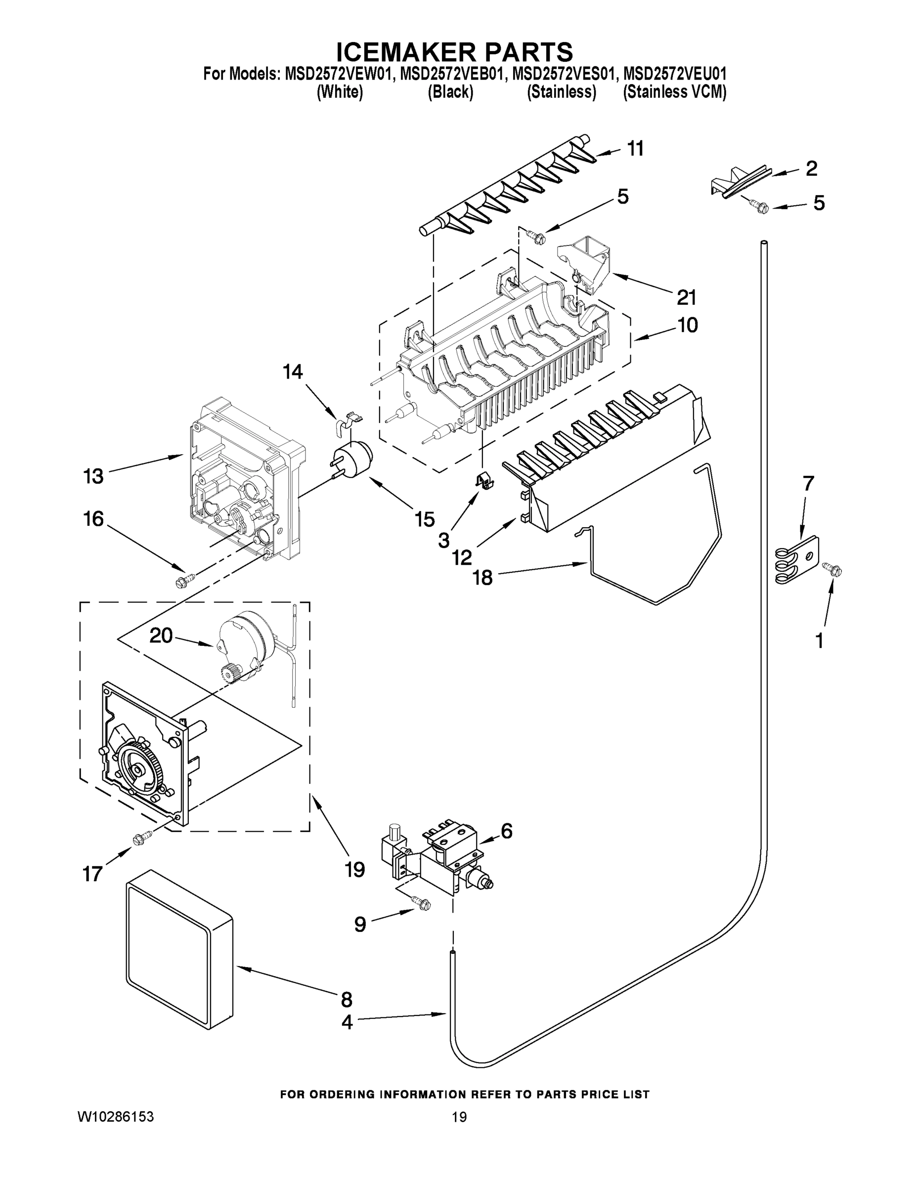 12 - ICEMAKER PARTS