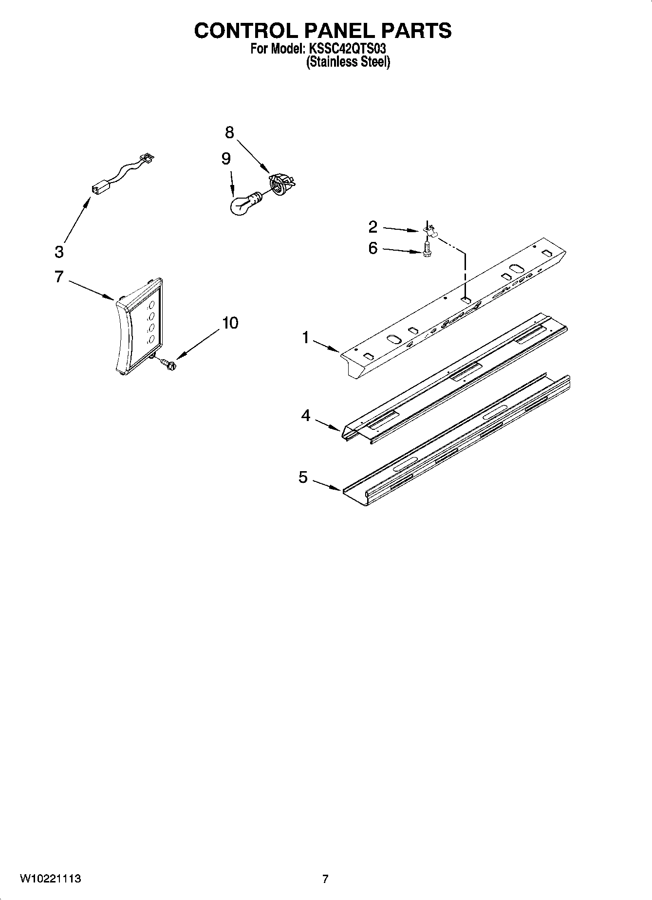 05 - CONTROL PANEL PARTS