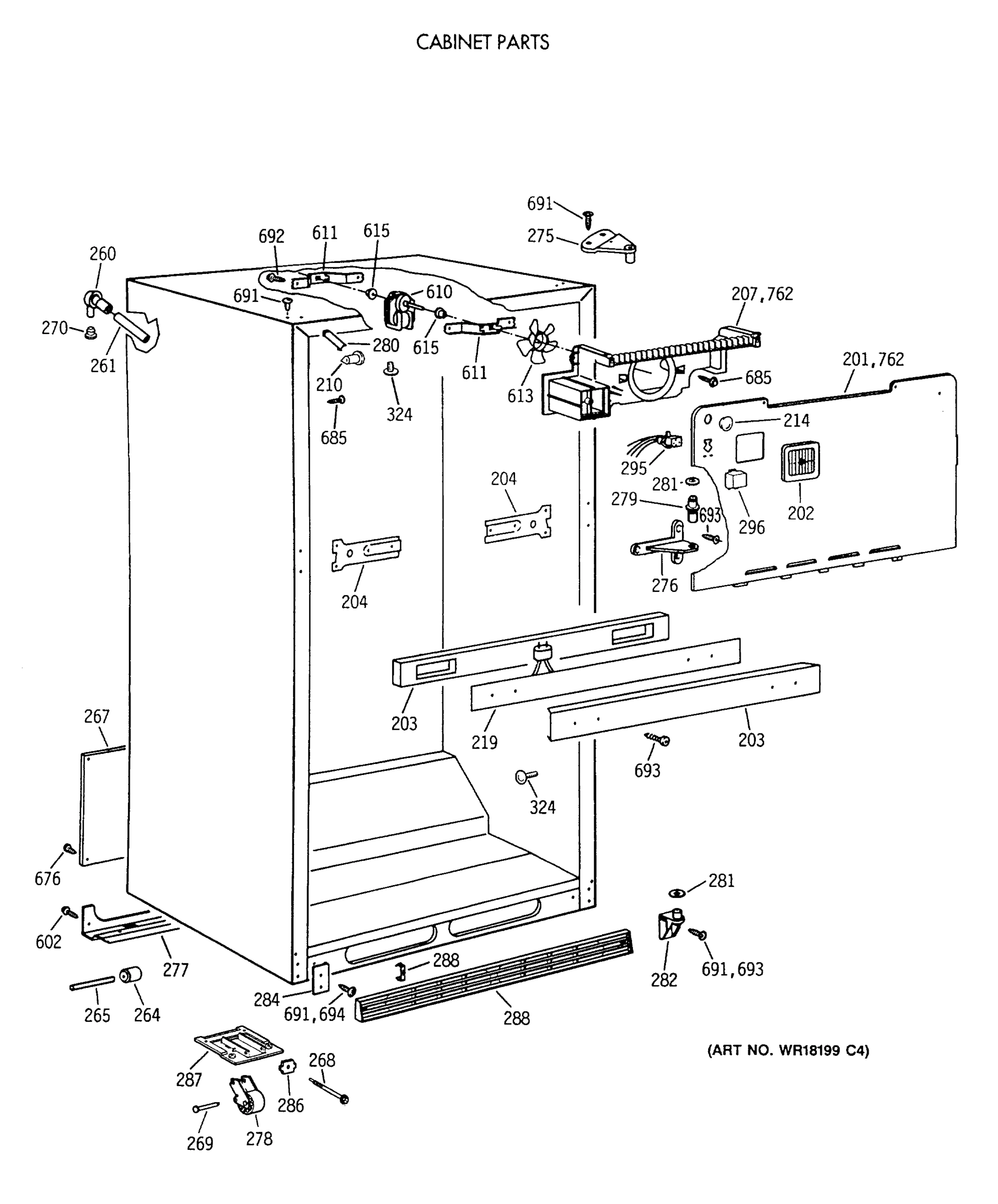 CABINET PARTS