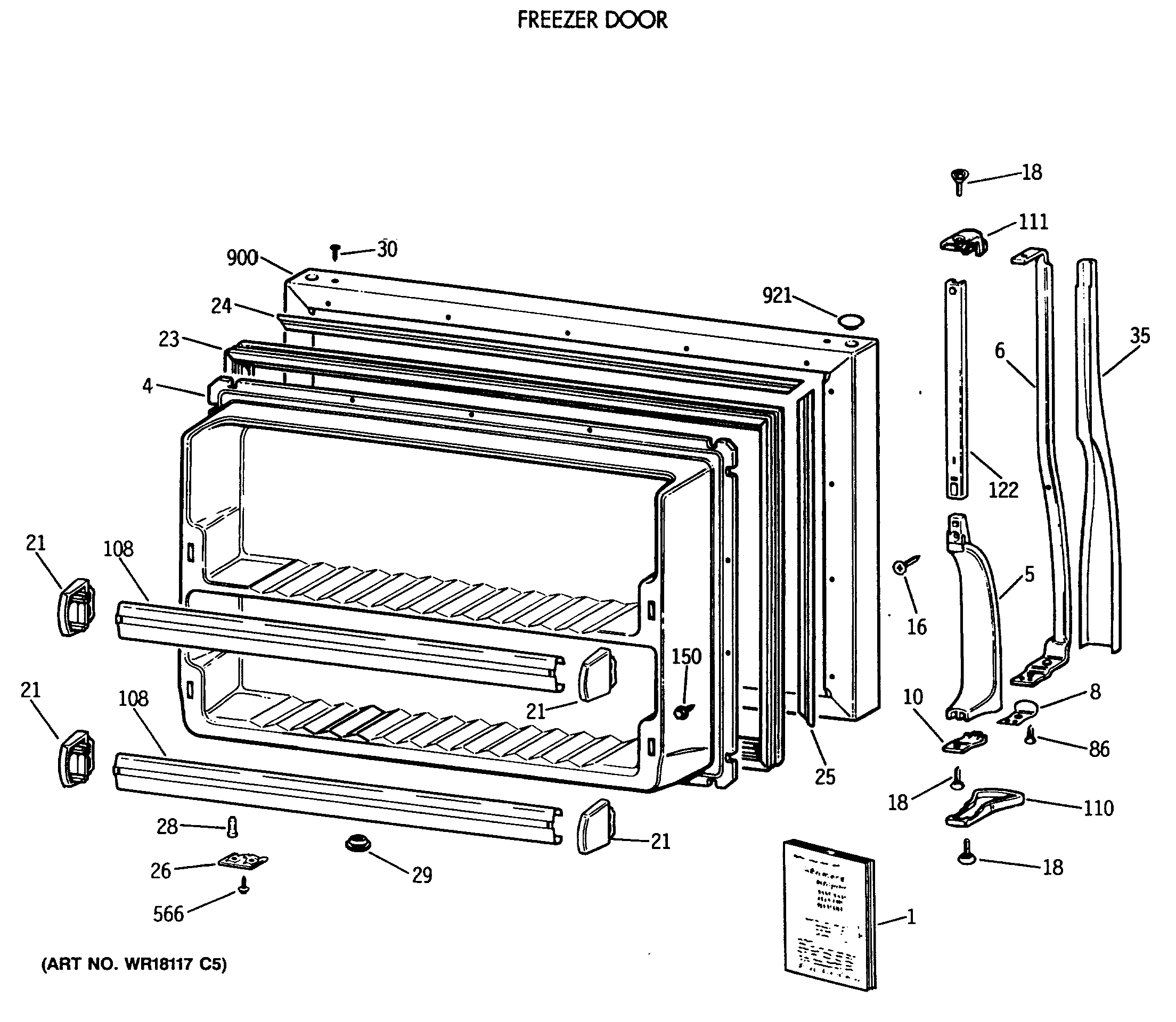 FREEZER DOOR