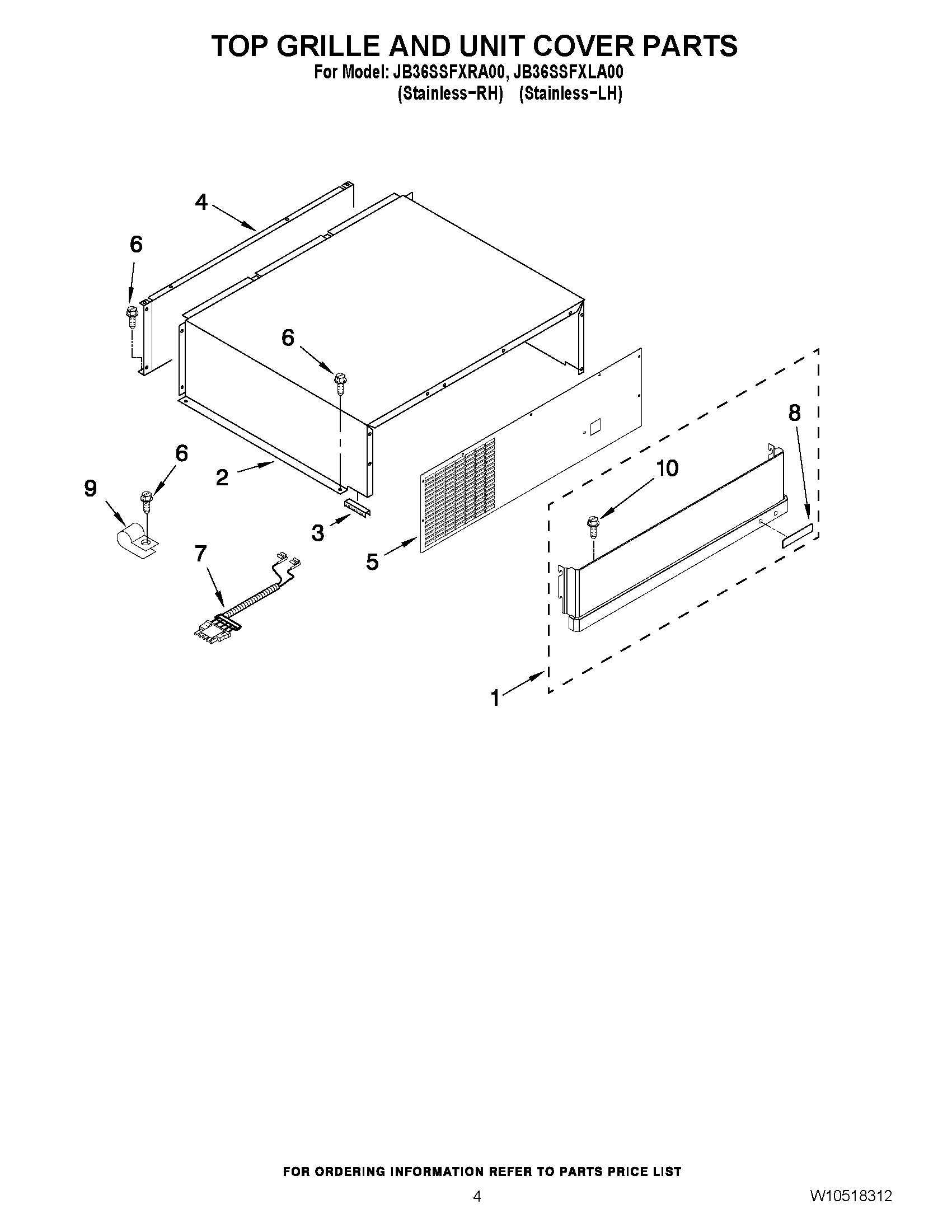 03 - TOP GRILLE AND UNIT COVER PARTS