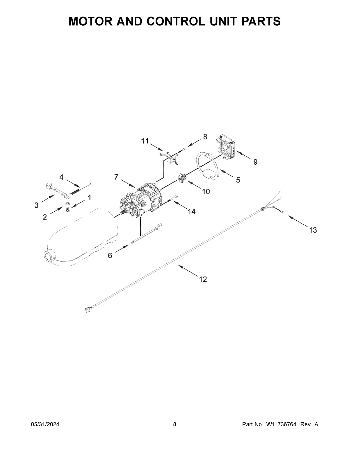 05 - MOTOR AND CONTROL UNIT PARTS