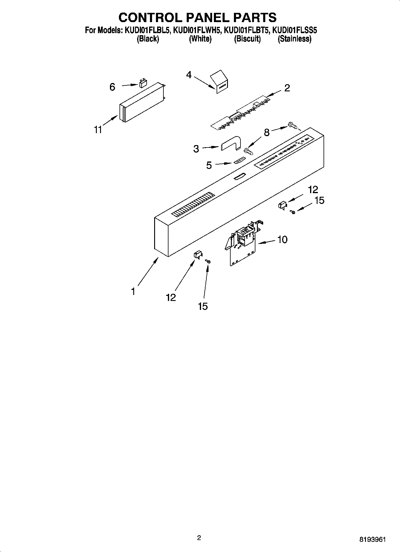 02 - CONTROL PANEL PARTS