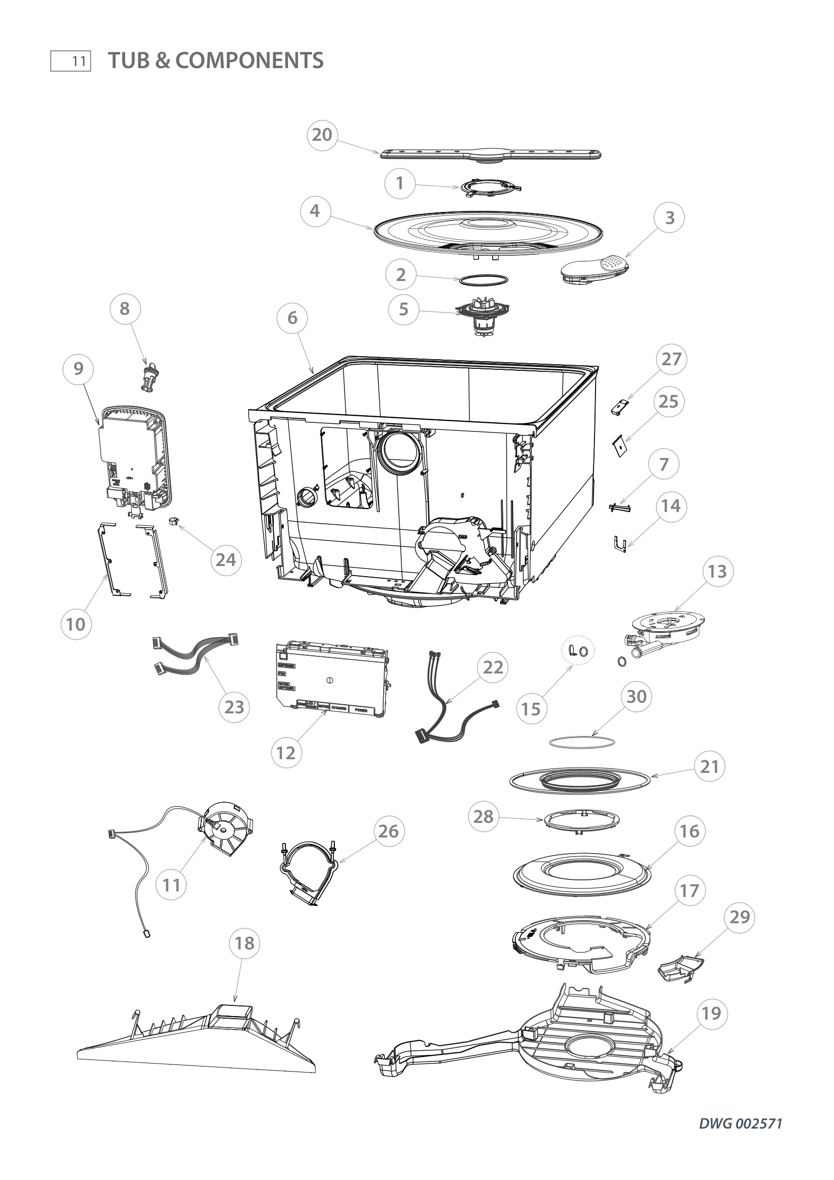 TUB & COMPONENTS