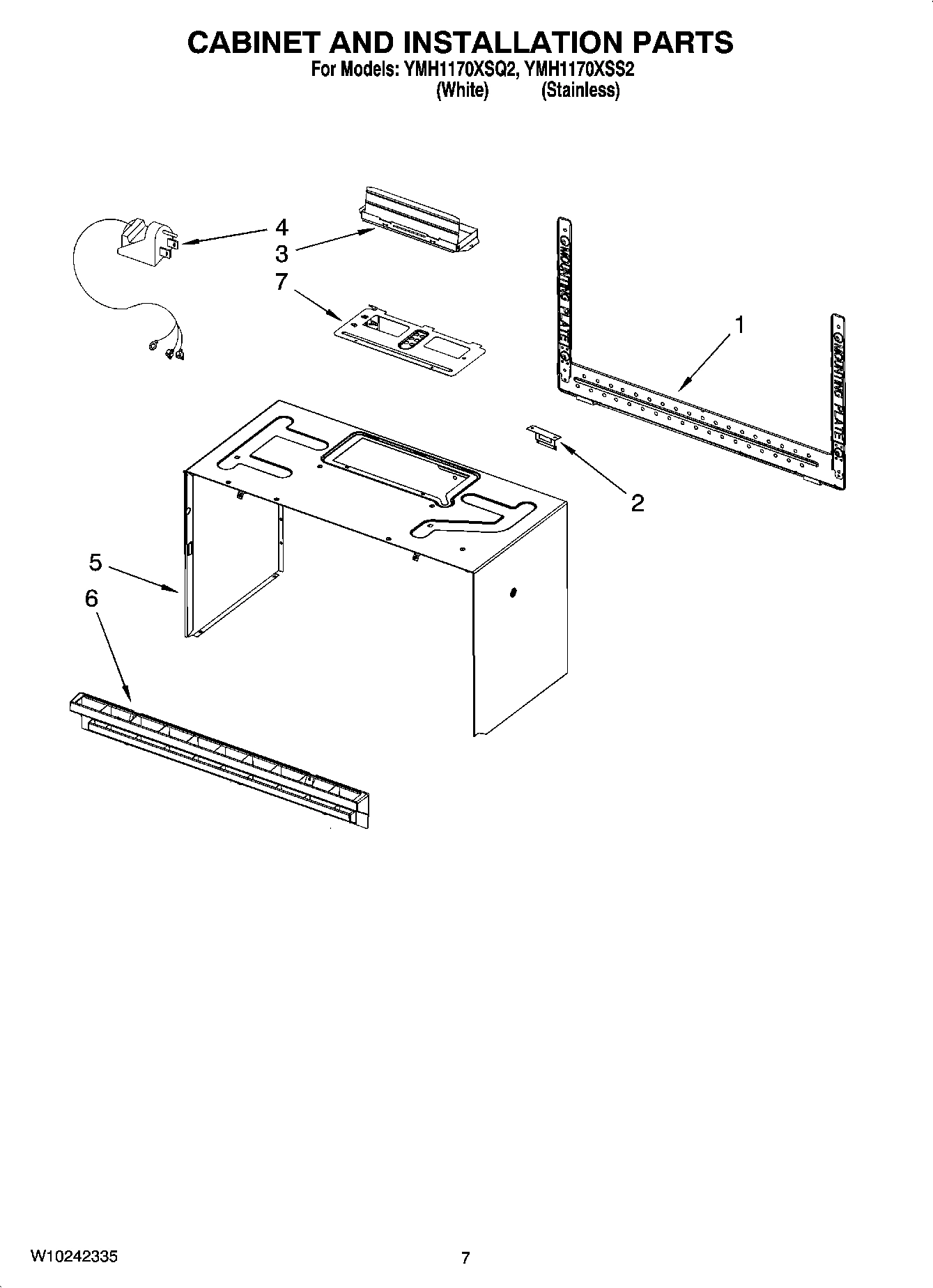 06 - CABINET AND INSTALLATION PARTS