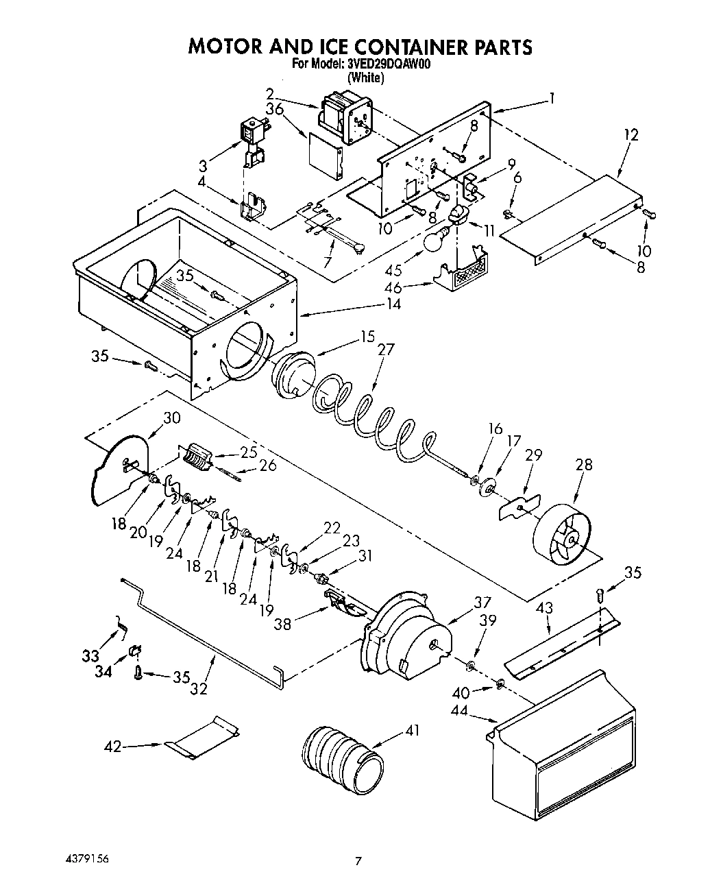 05 - MOTOR AND ICE CONTAINER