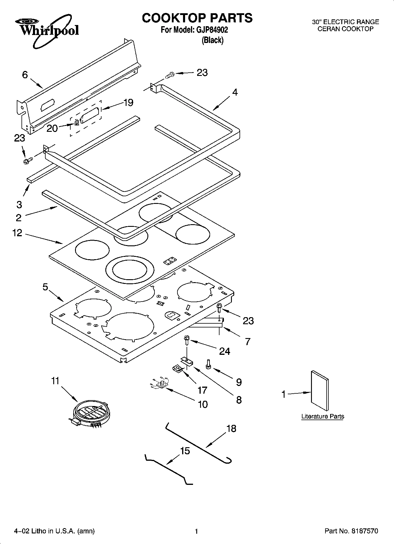 01 - COOKTOP PARTS