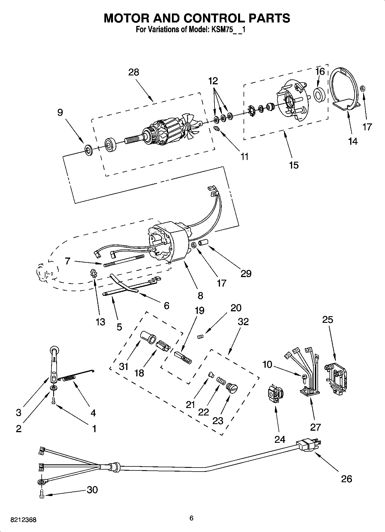 04 - MOTOR AND CONTROL PARTS, OPTIONAL PARTS