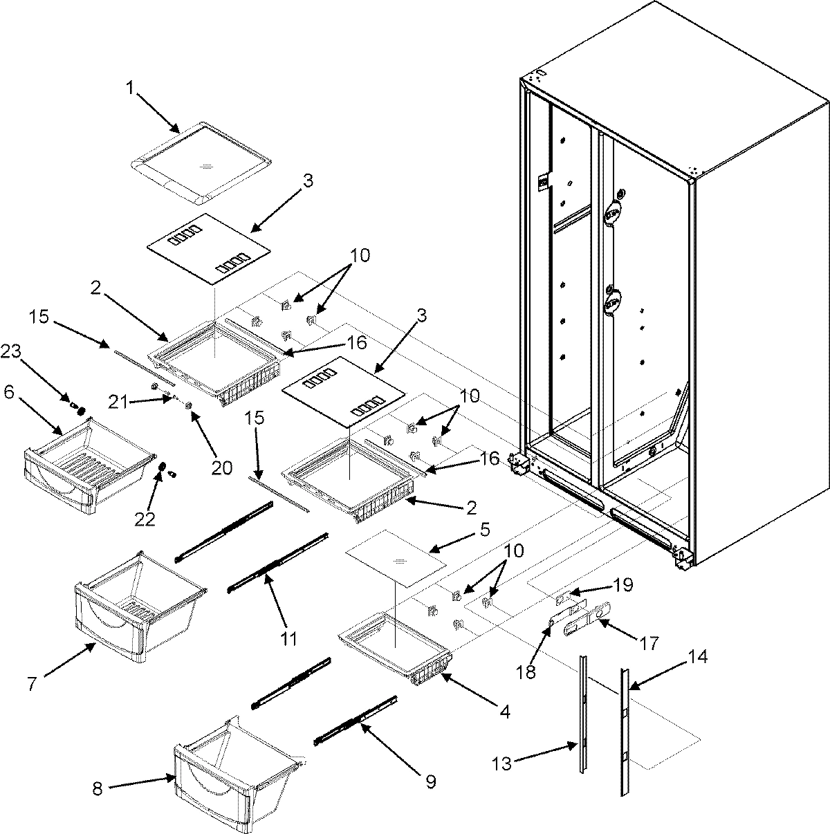 08 - CRISPER ASSEMBLY (SERIES 10)