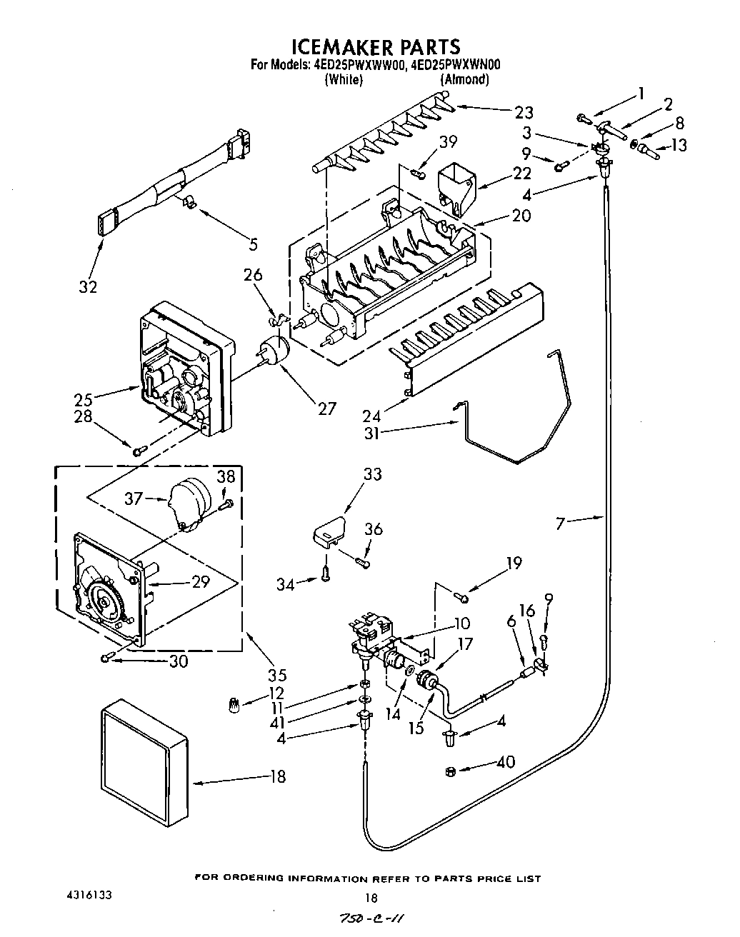 14 - ICE MAKER , NOT ILLUSTRATED