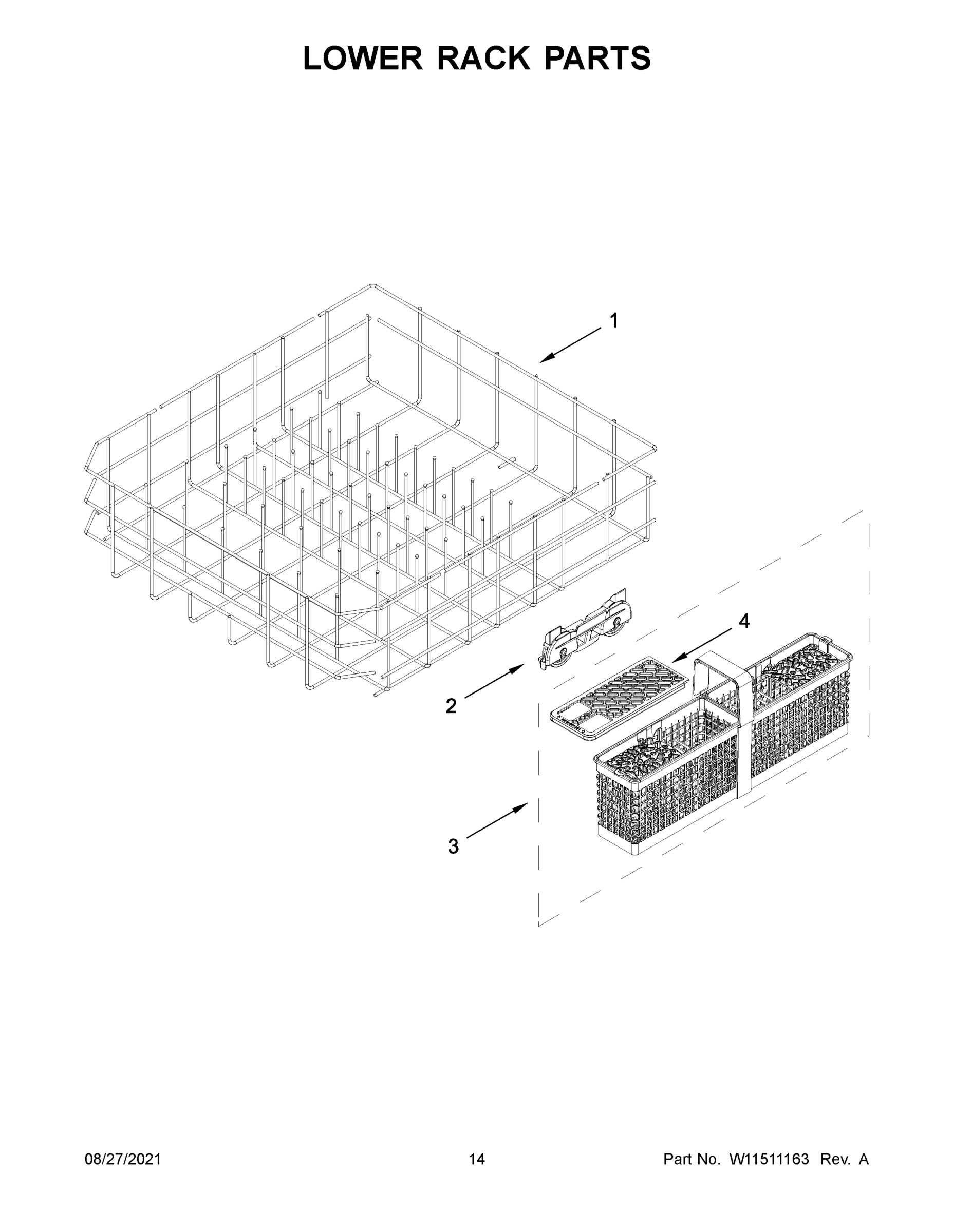 08 - LOWER RACK PARTS