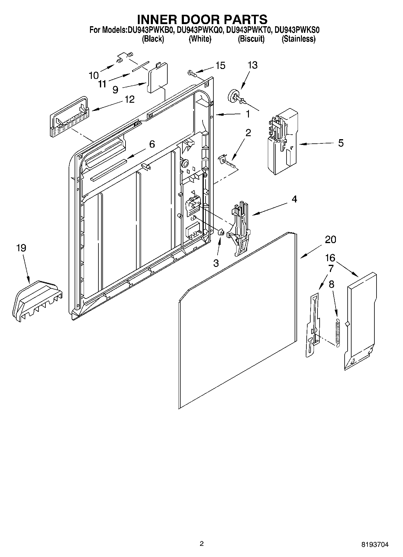 02 - INNER DOOR PARTS