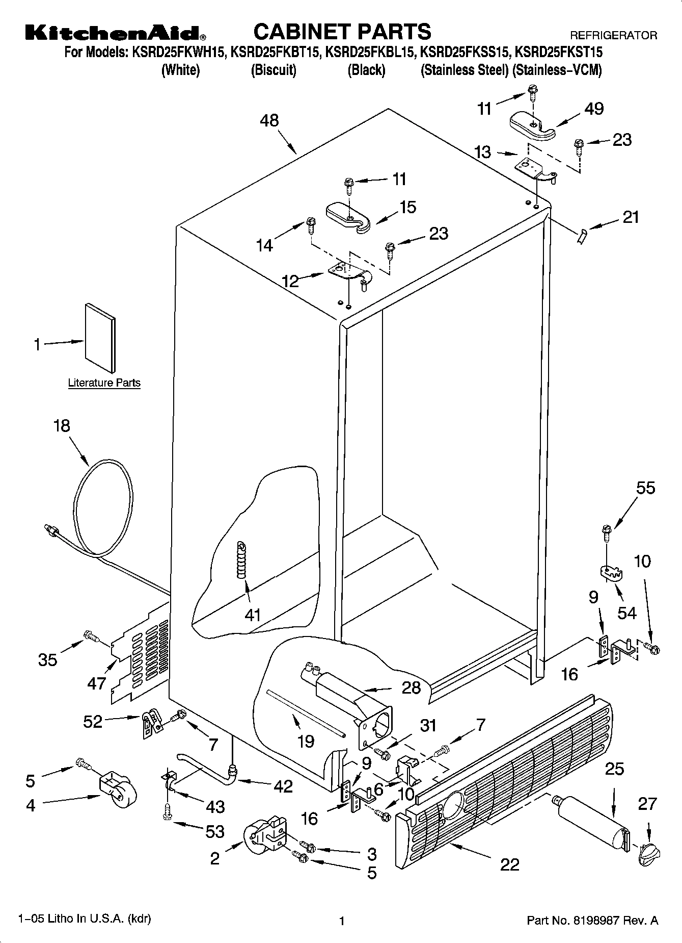 01 - CABINET PARTS