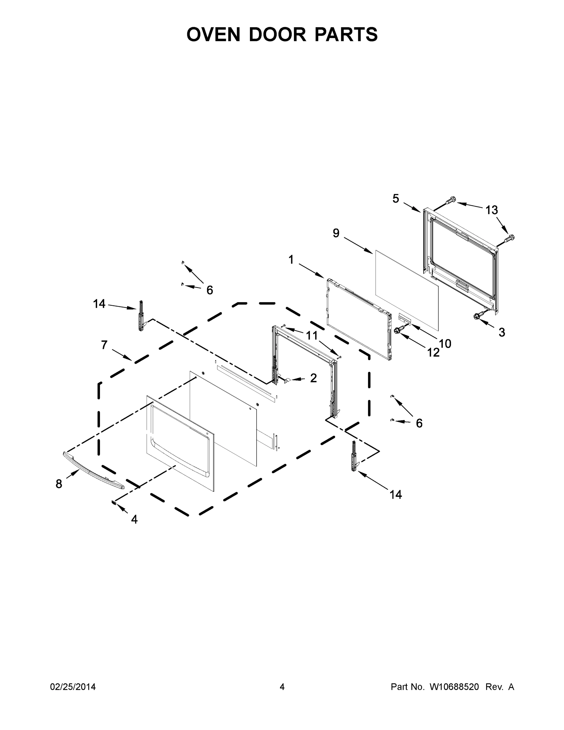 03 - OVEN DOOR PARTS