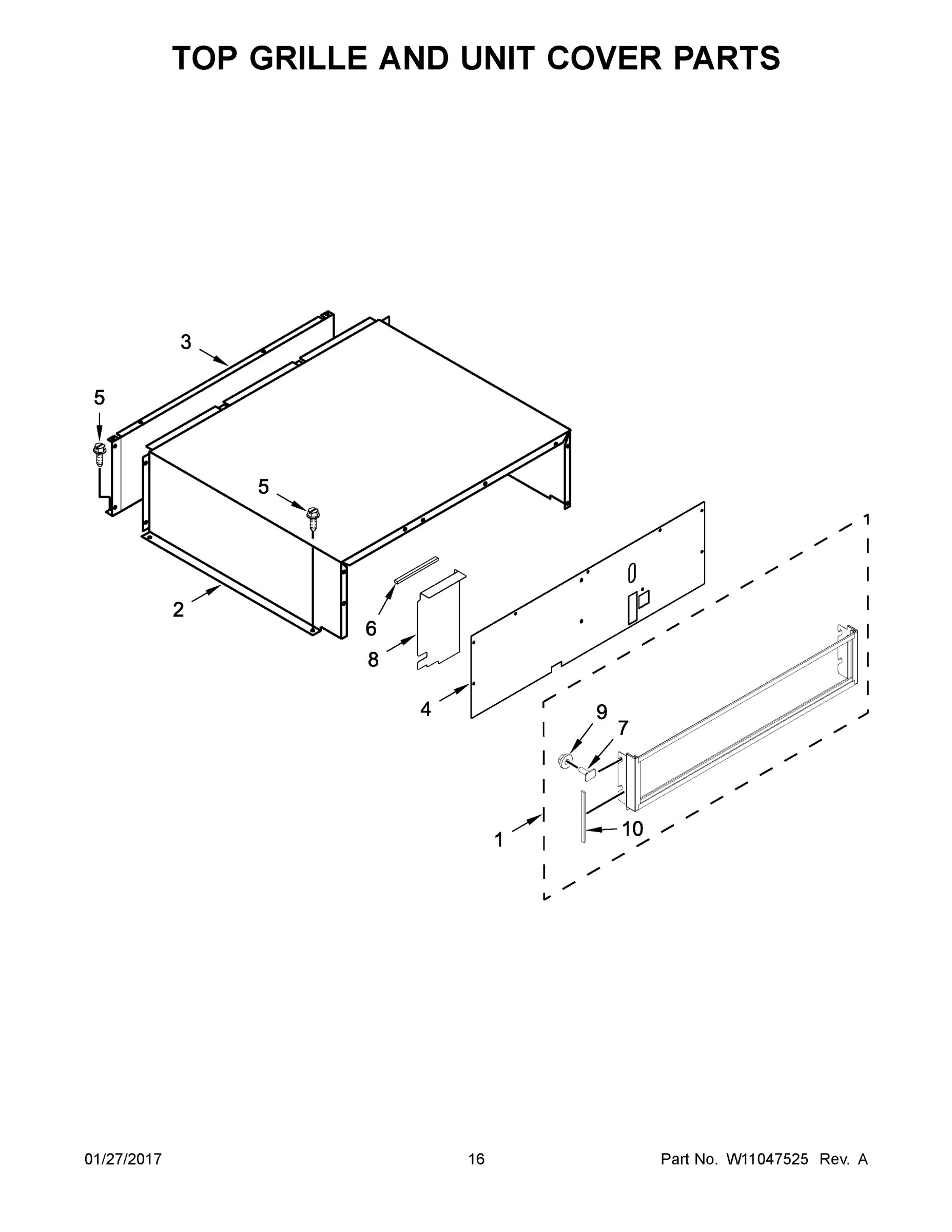 09 - TOP GRILLE AND UNIT COVER PARTS