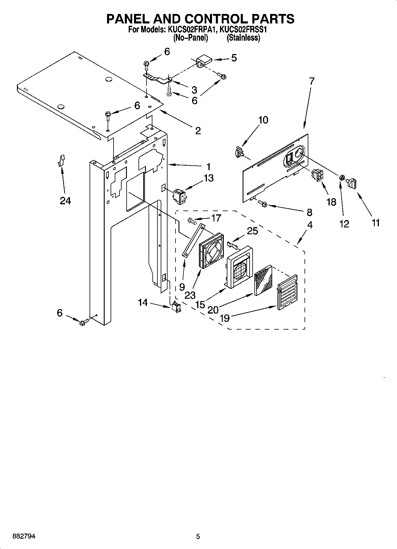 05 - PANEL AND CONTROL PARTS